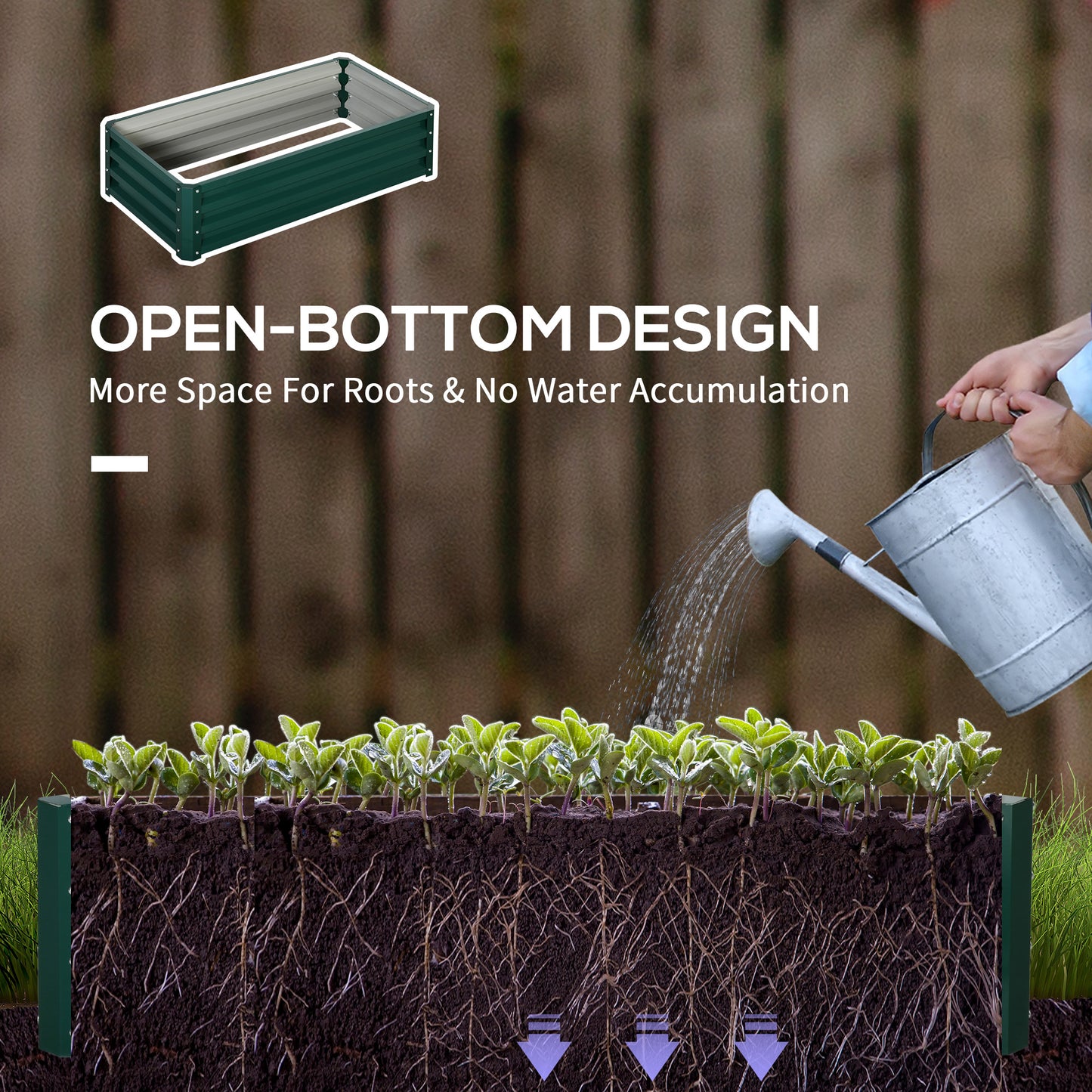 Set of 2 Raised Beds for Garden (1)