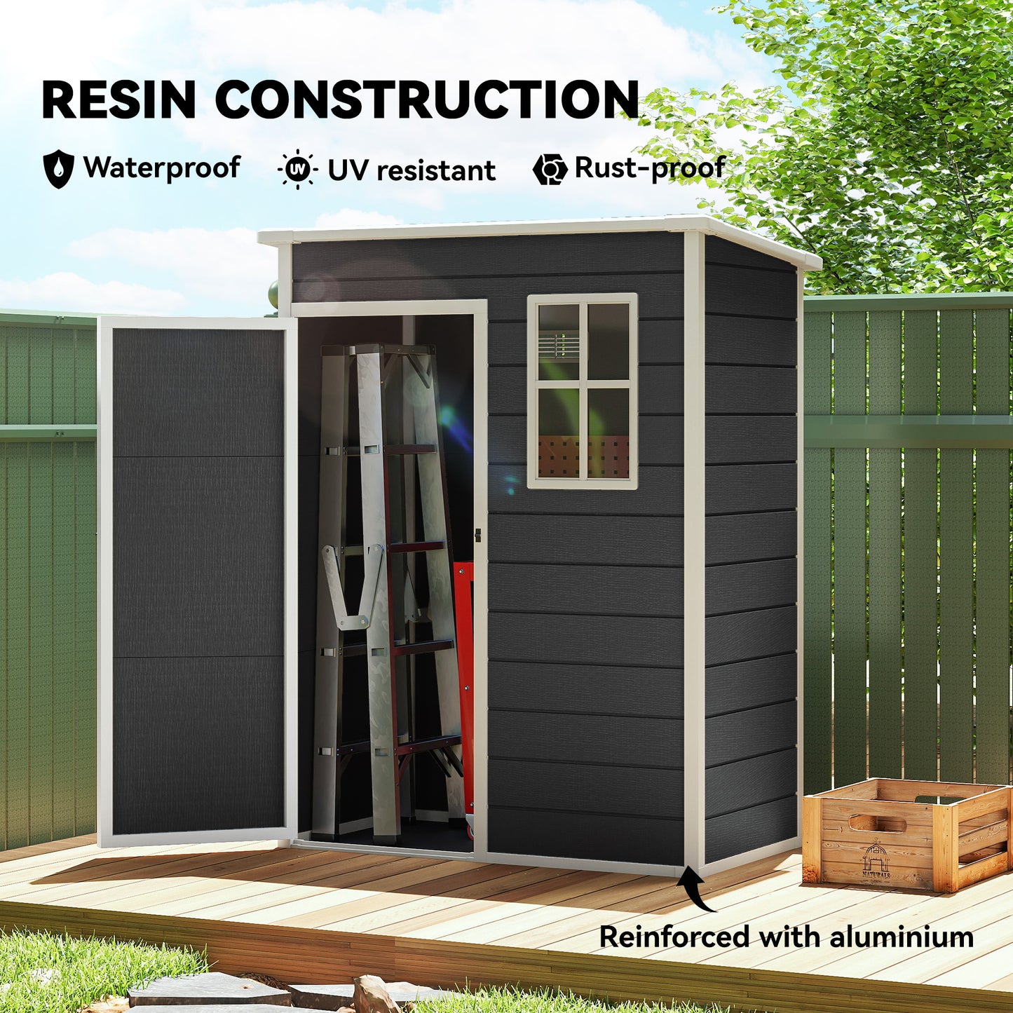 5' x 3' Garden Shed with Floor