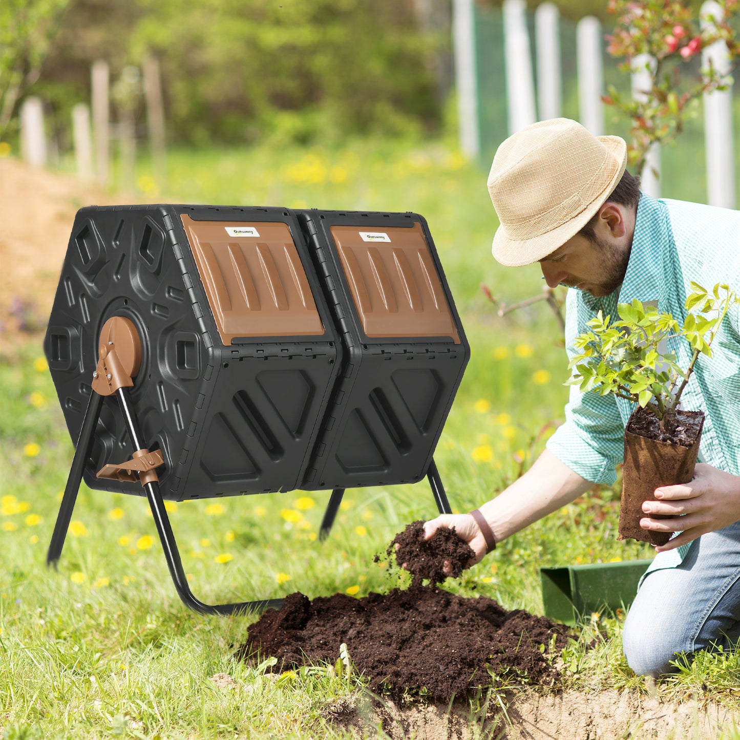 130L Double Chamber Composter