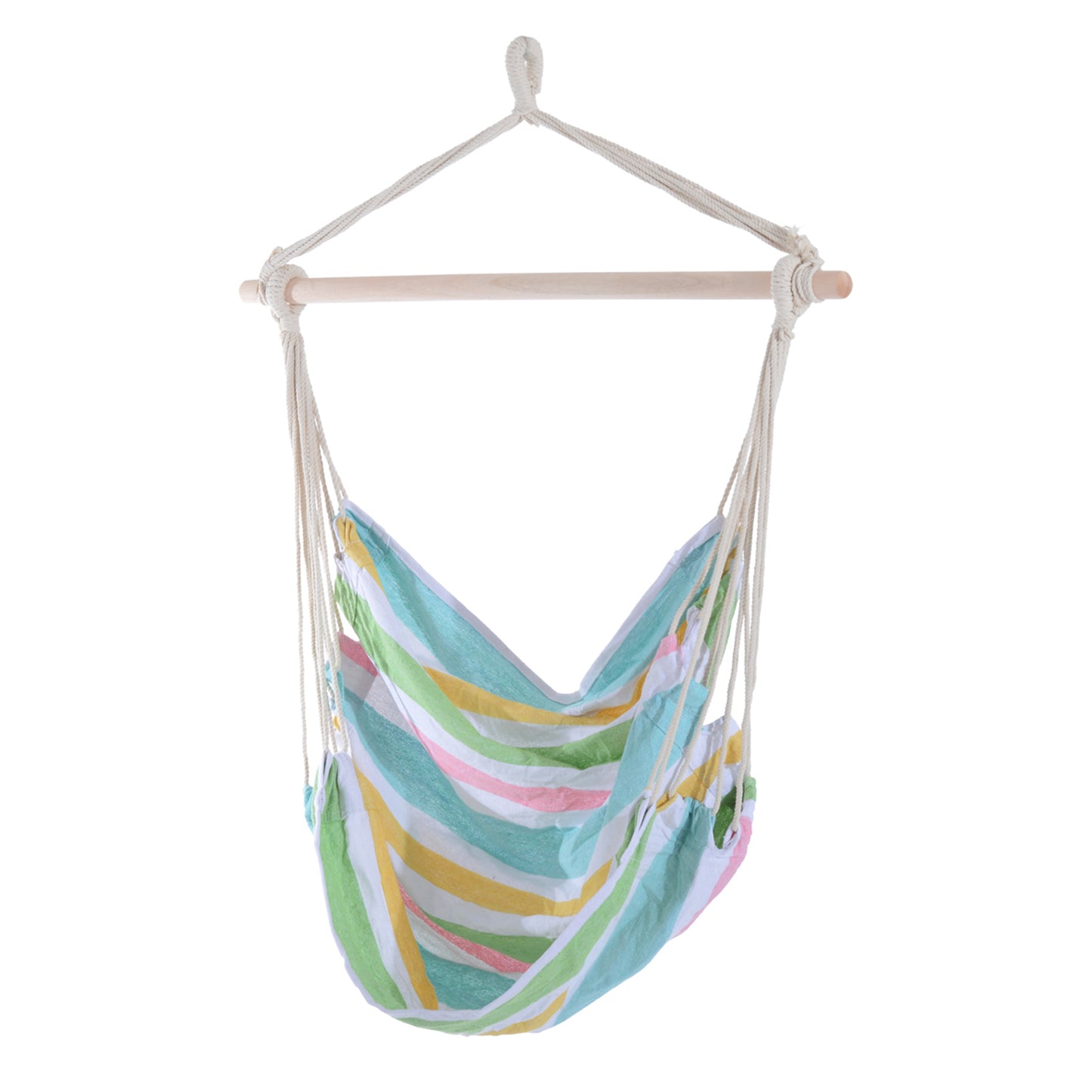 Outdoor Hanging Rope Chair with Cotton Rope