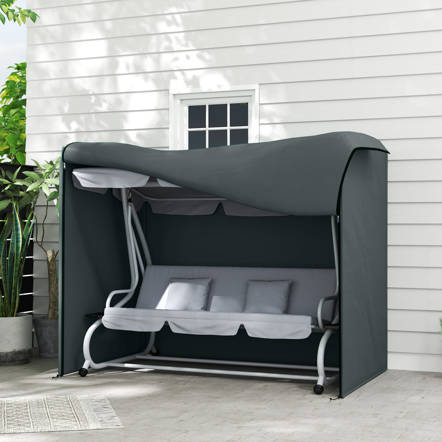 220 x 125cm Three-Seater Swing Chair Protective Cover
