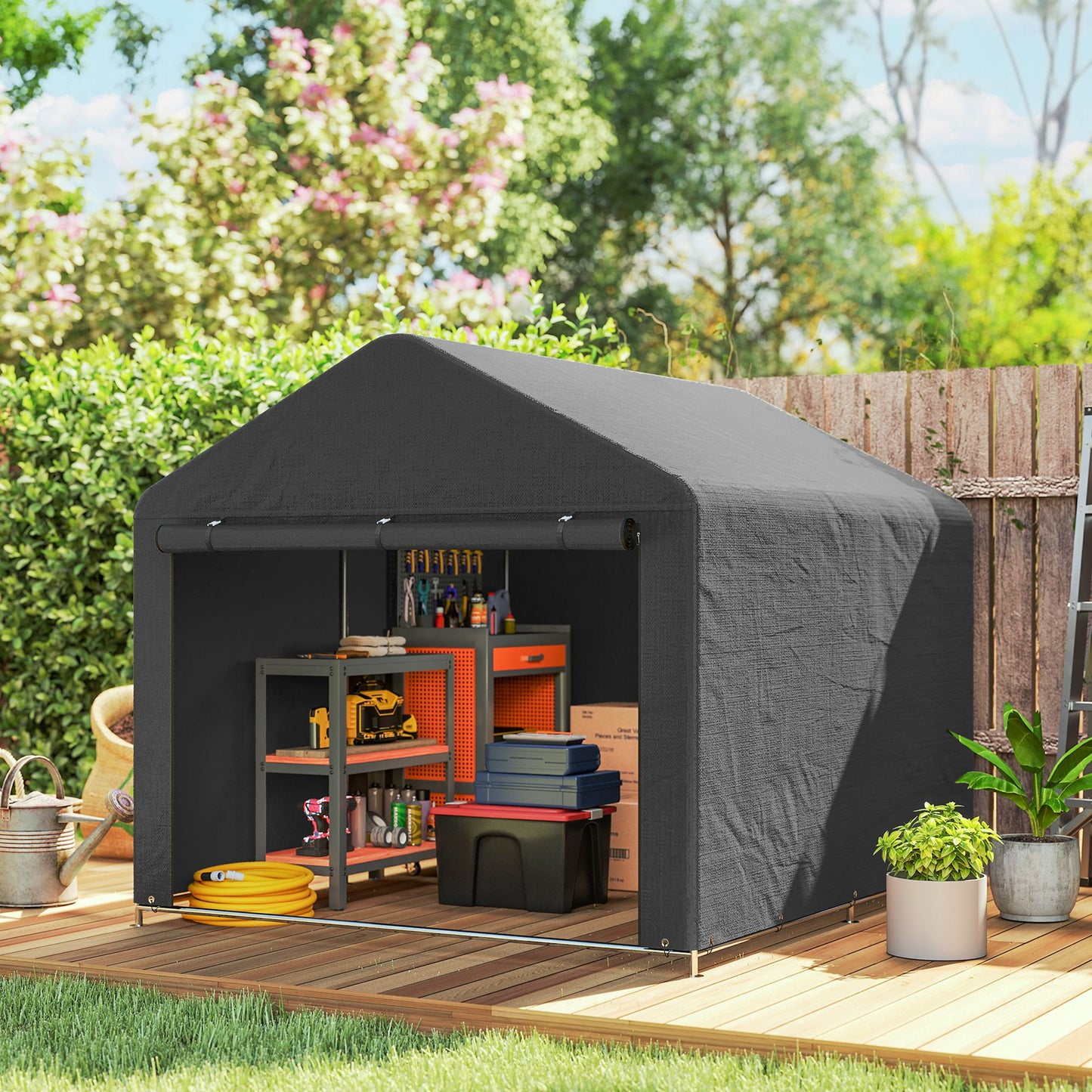 6.6 x 7.8ft Outdoor Garden Storage Shed