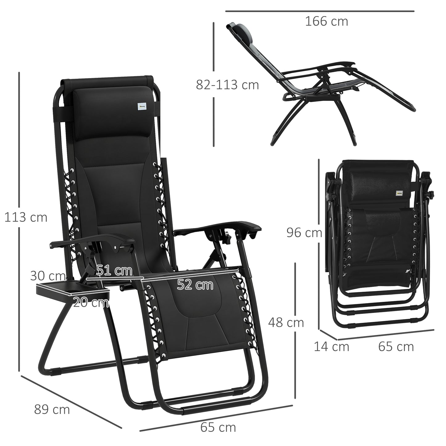 Zero Gravity Lounger Chair Set of 2 (1)
