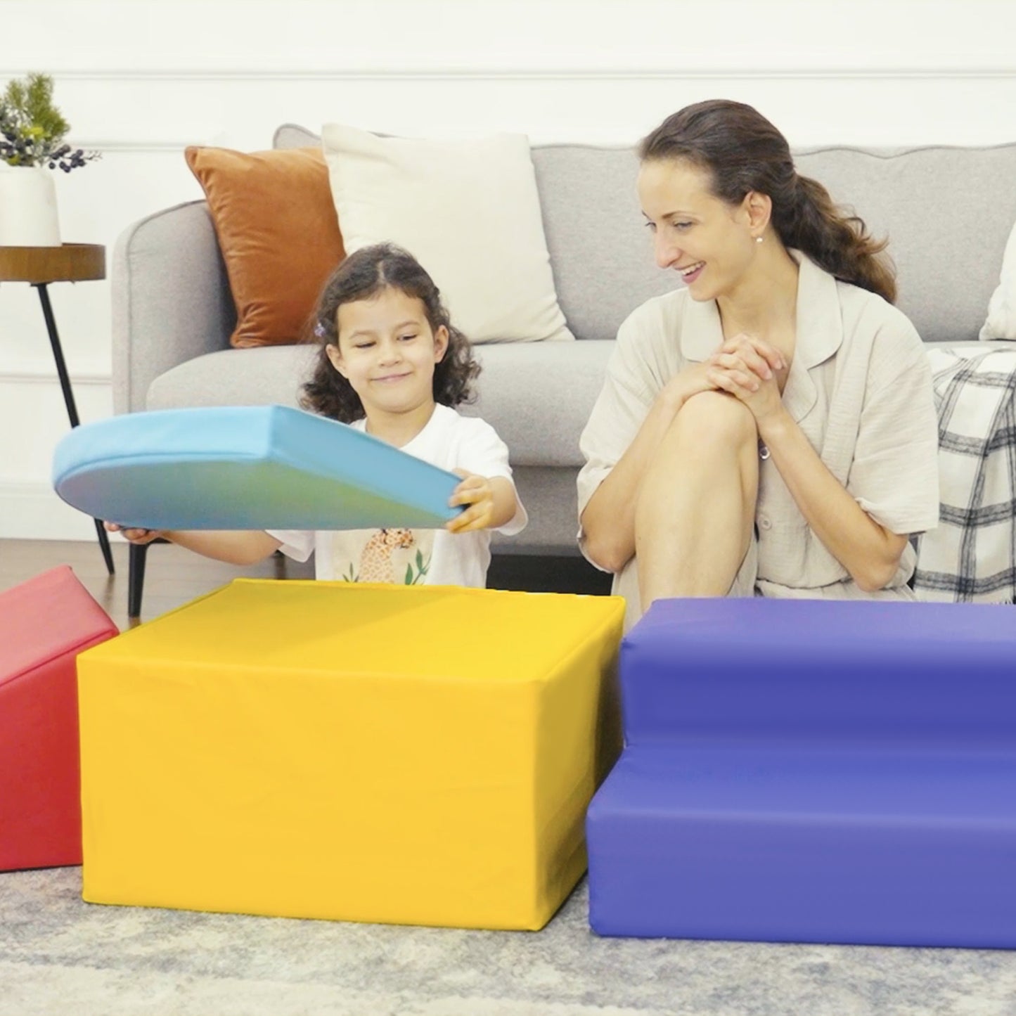 Soft Play 4-piece Climb and Crawl Foam Toddler Stairs