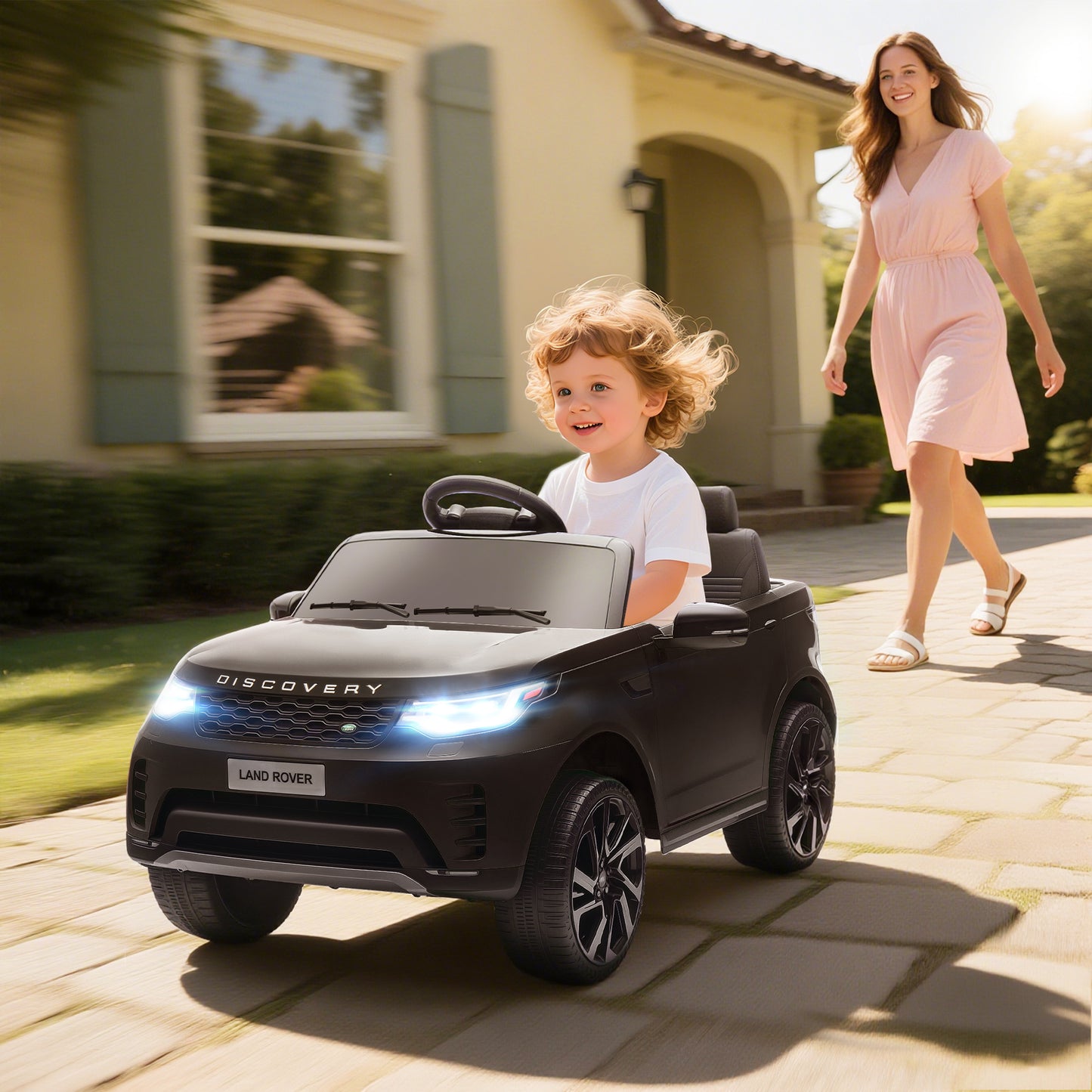 Land Rover Discovery Licensed 12V Kids Electric Car with Remote