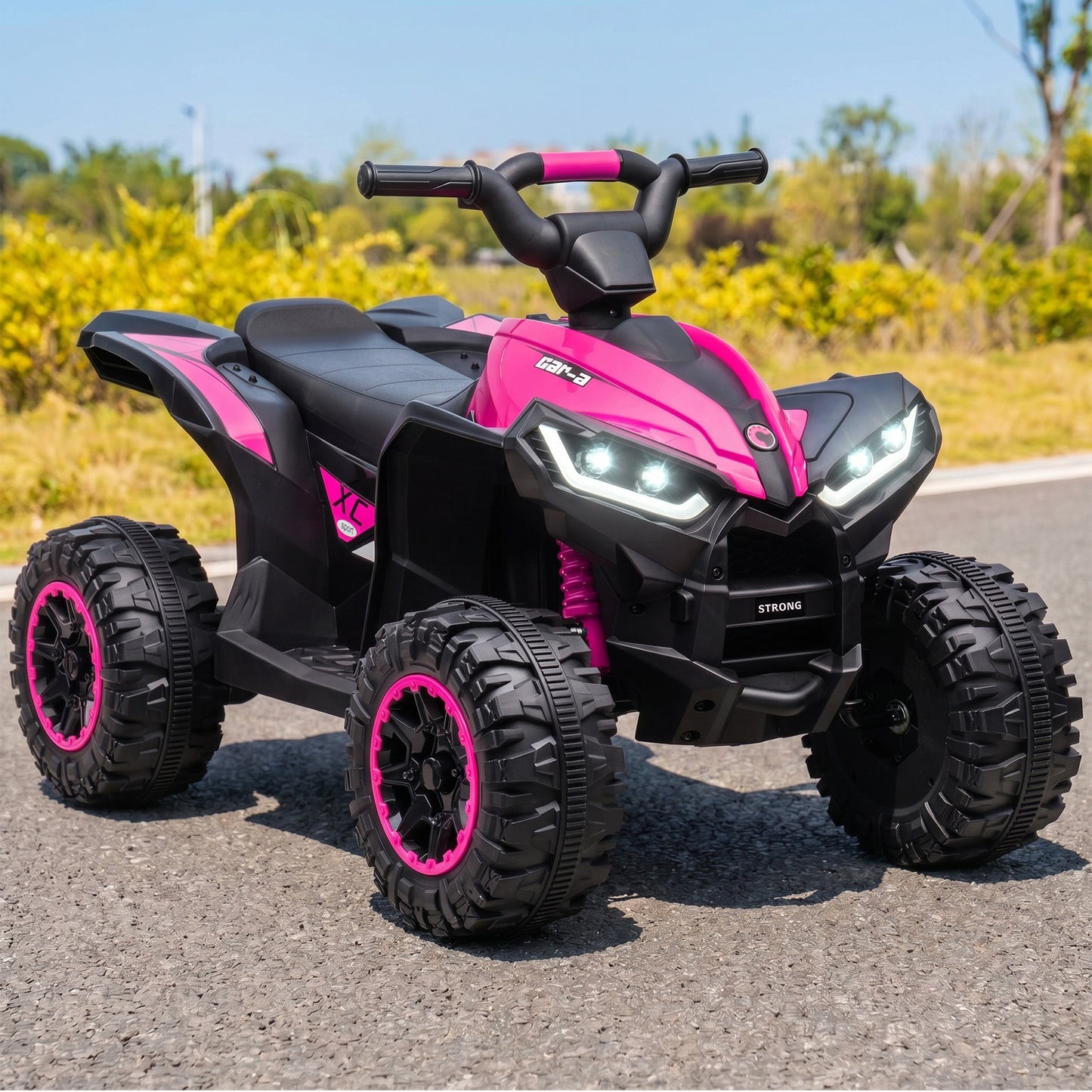 12V Ride-On Quad Bike w/ Music, Horn, for Ages 3-5 Years