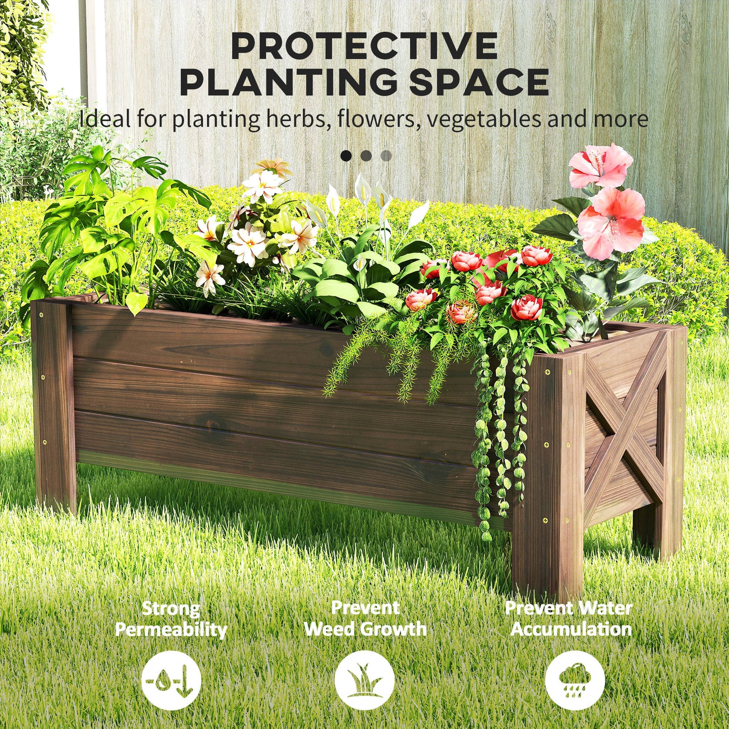 58L Garden Raised Bed Planter Grow Containers