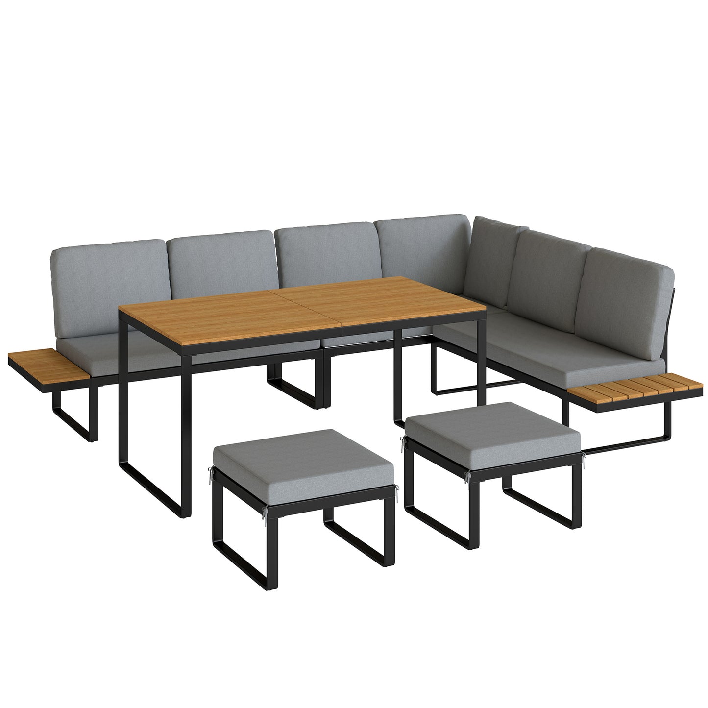 Patio Furniture Set Modular Garden Sofa Set 6 Pieces
