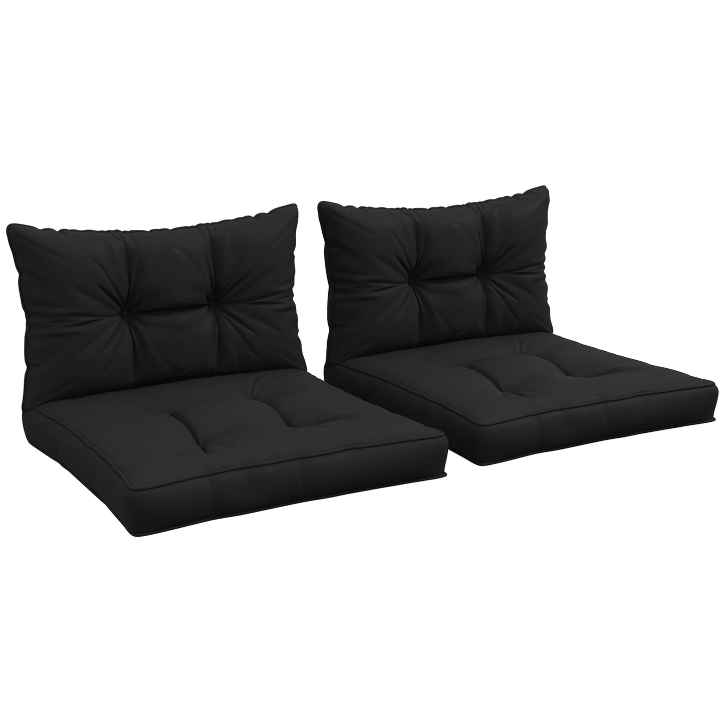 4-Piece Seat Cushions Back Pillows Replacement