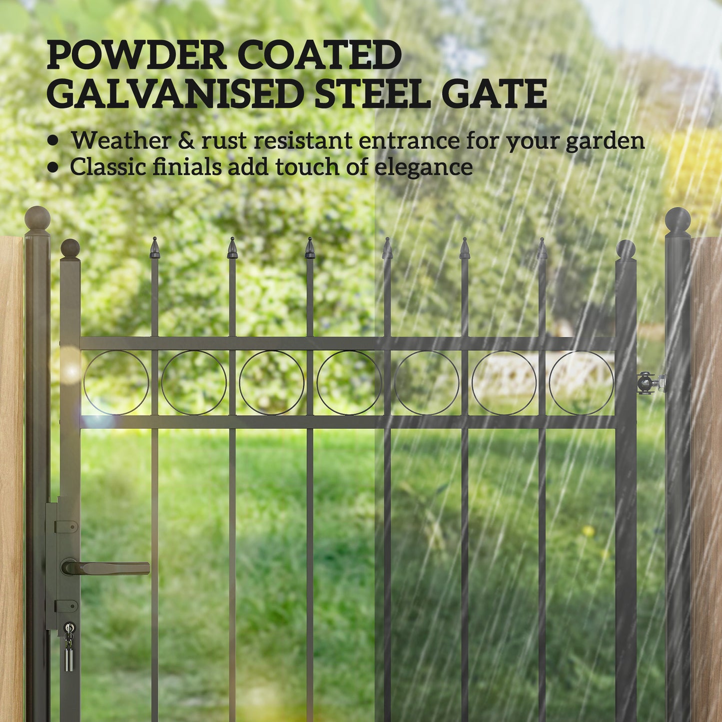 Galvanised Steel Garden Gate