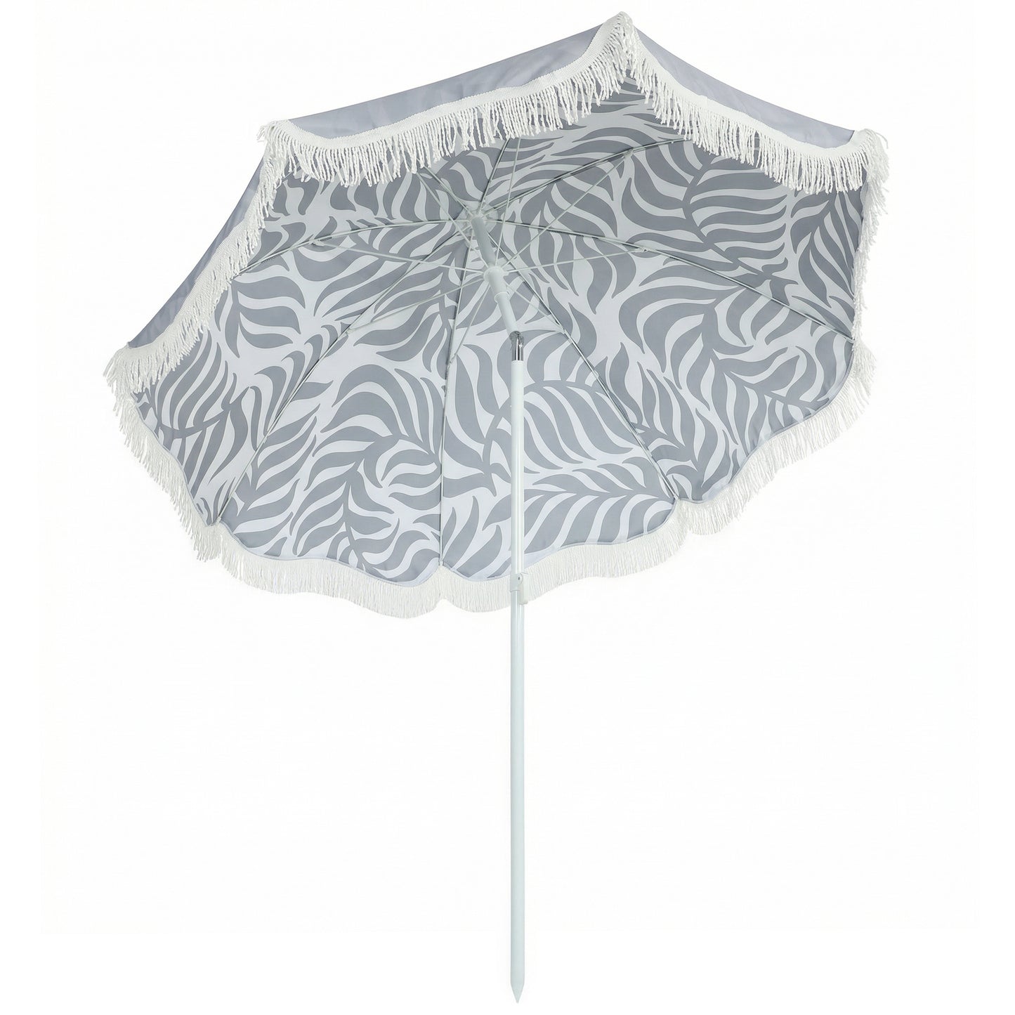 1.8 m Beach Umbrella Parasol with Sand Anchor