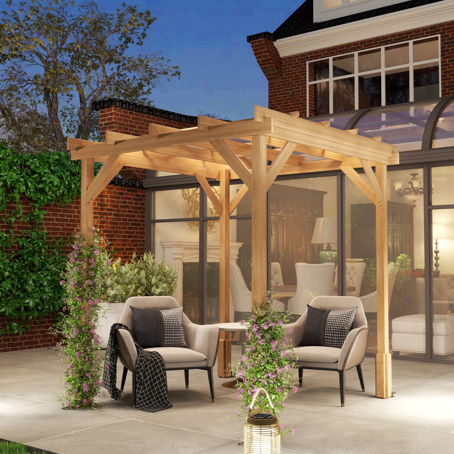 2 x 2 m Wooden Pergola Kit