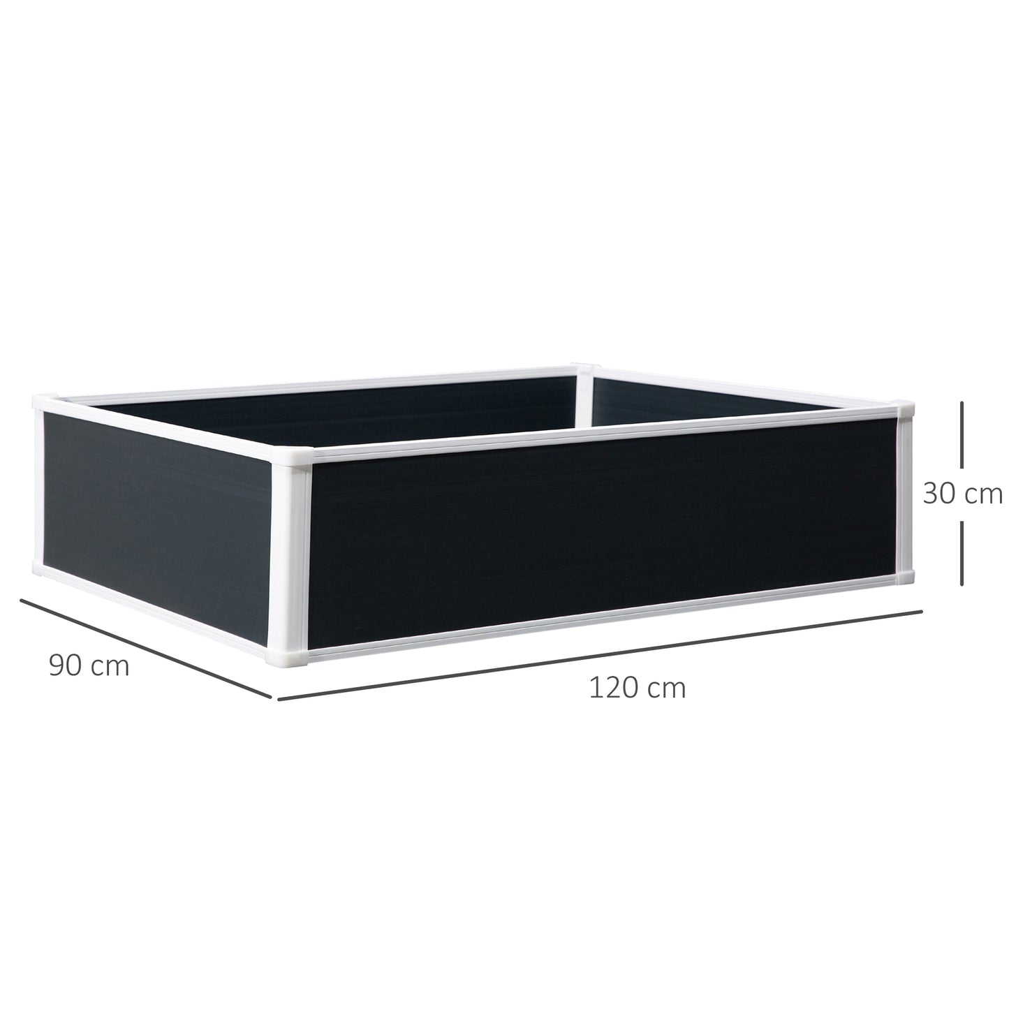 302L Raised Garden Bed, Weather-resistant PP Planter Box Containers