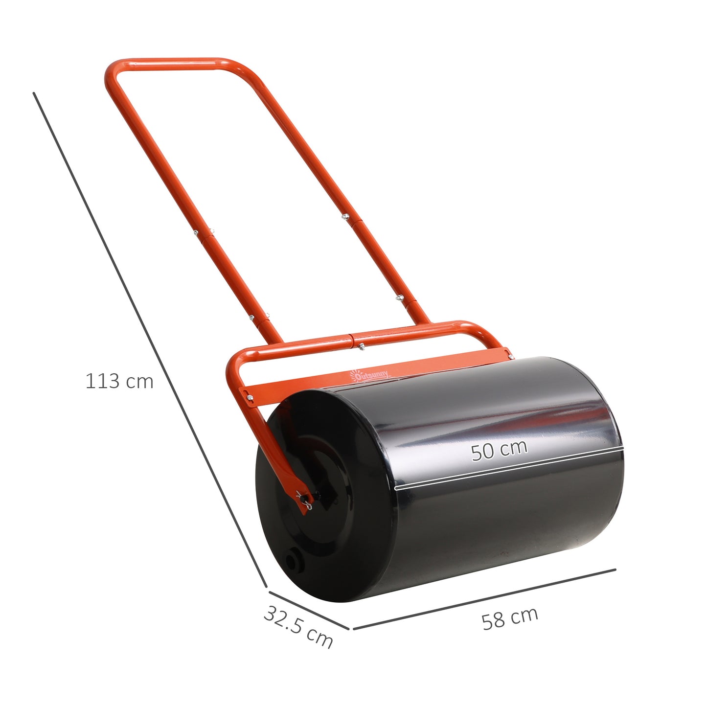 38L Fillable Cylinder Steel Lawn Roller