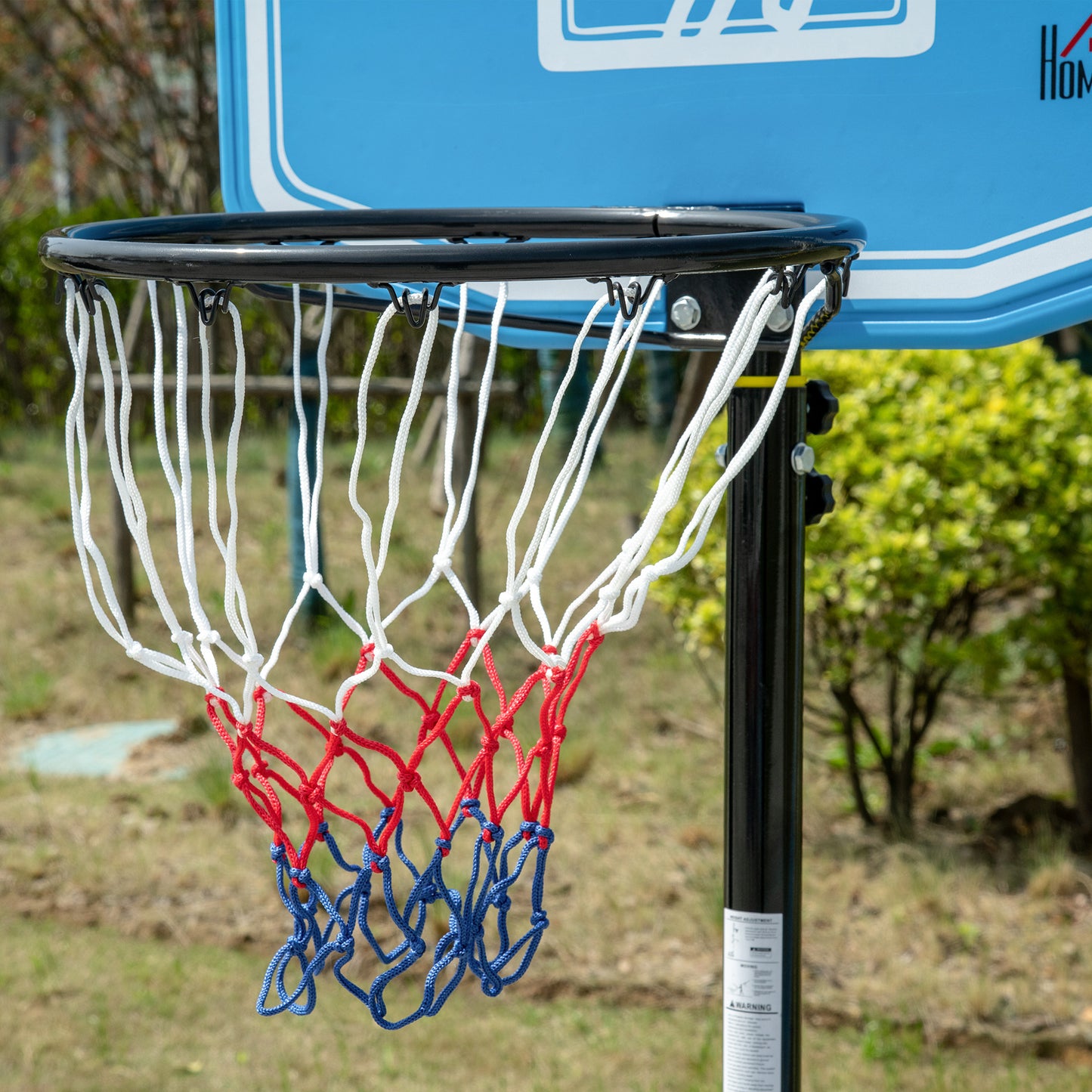 Adjustable Basketball Hoop and Stand, with Wheels and Weight Base