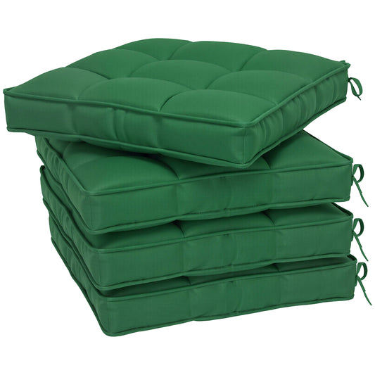 Set of 4 42 x 42cm Outdoor Seat Cushions