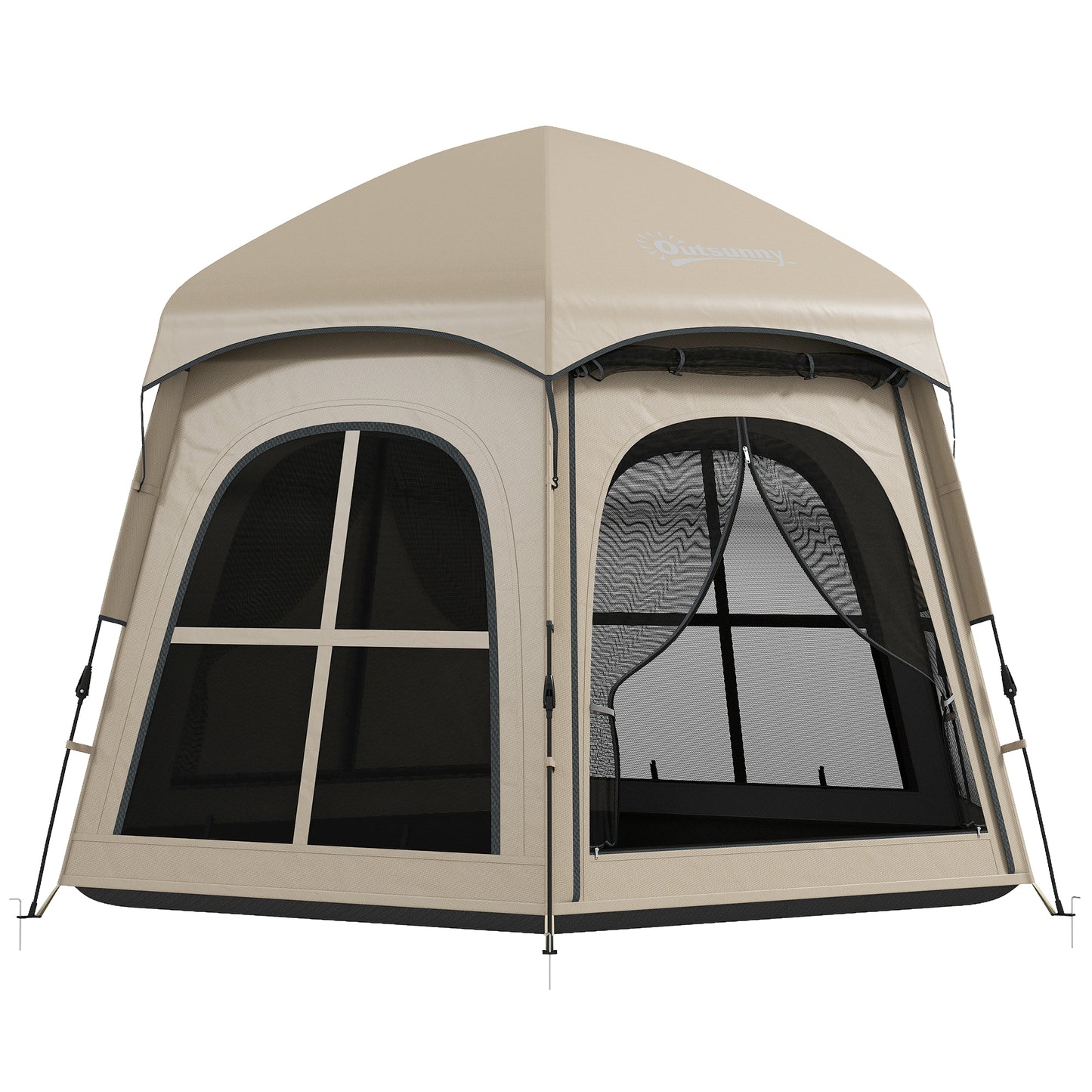 Pop Up Tent 3000mm Waterproof Instant Camping Tent 3-4 Person