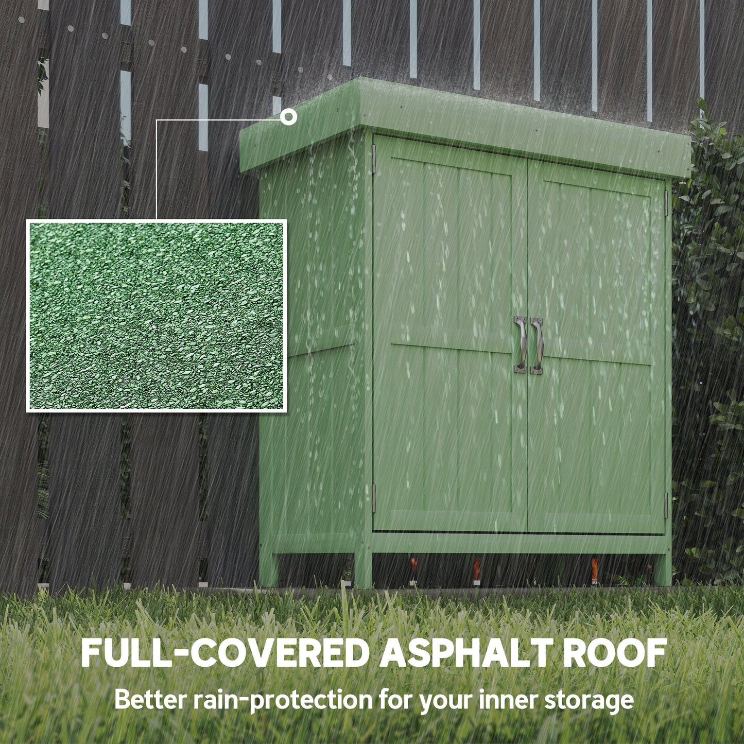 Small Shed, Wooden Garden Shed with Openable Hinged Roof (1)