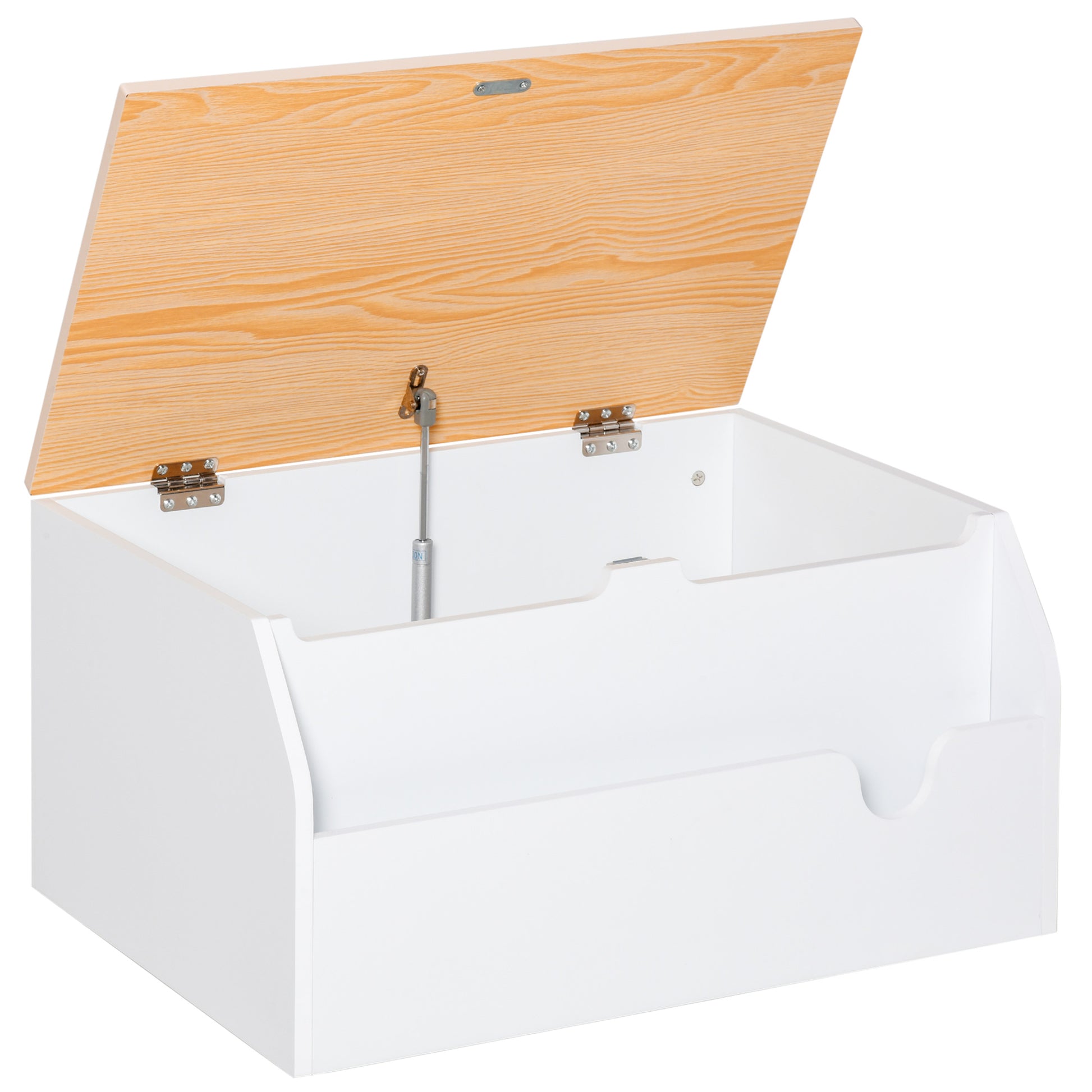 Wooden Kids Toy Box Children Storage Chest Organiser Book Slot
