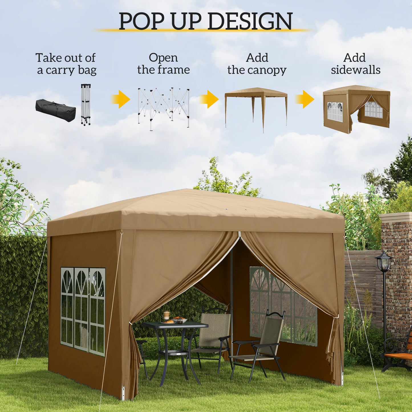 3 x 3(m) Pop Up Gazebo