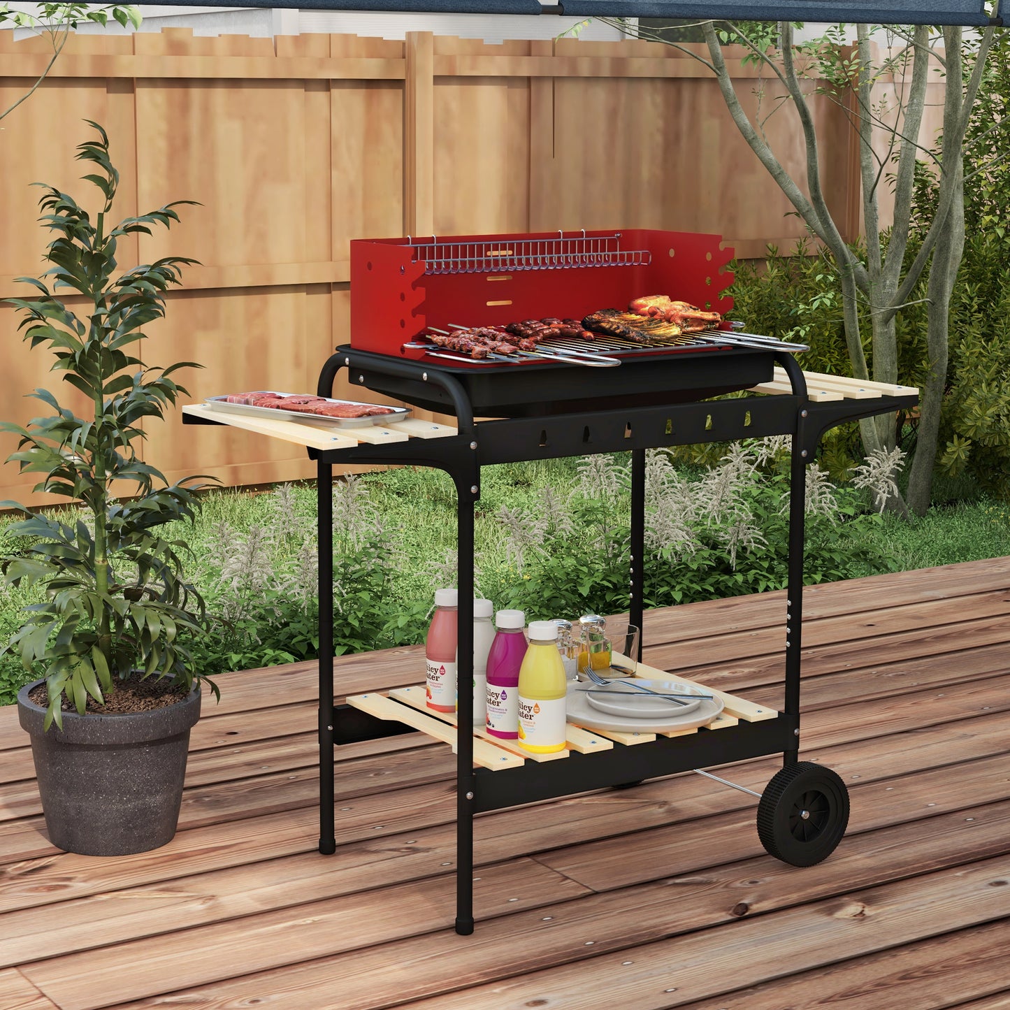 Charcoal BBQ, with Five Position Grill Grate