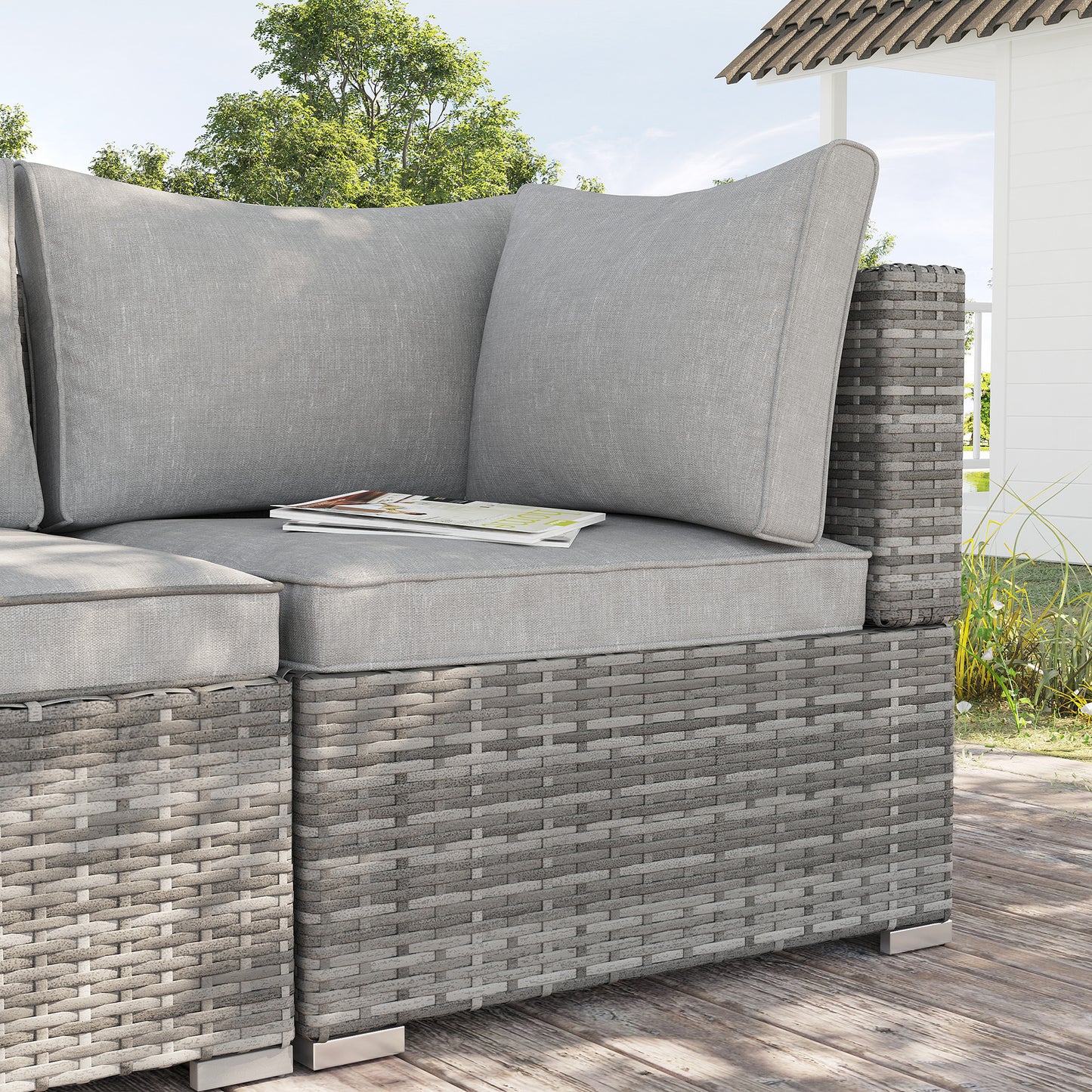 Outdoor PE Rattan Corner Sofa