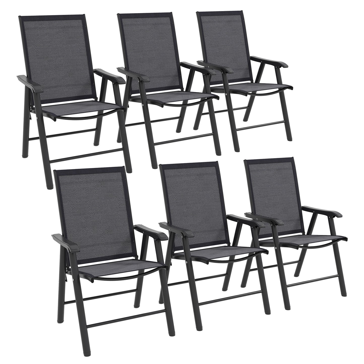 Folding Garden Chairs, Metal Frame Garden Chairs Outdoor Patio Park