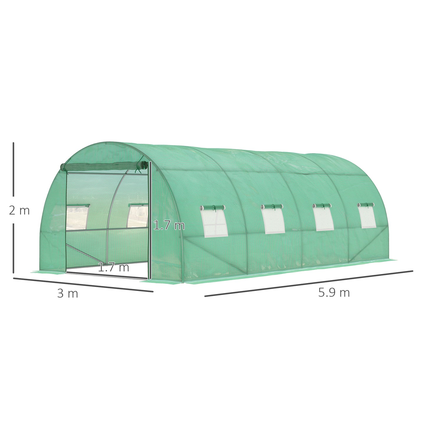 Walk-in Polytunnel Greenhouse (3)