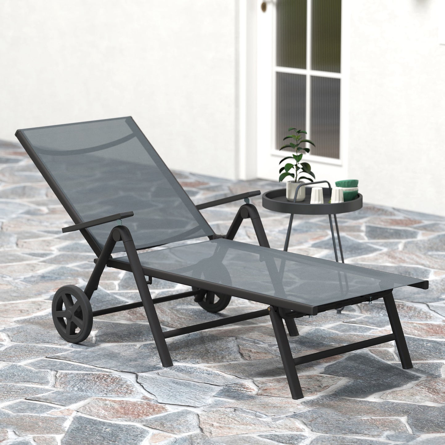 Five-Position Reclining Sun Lounger