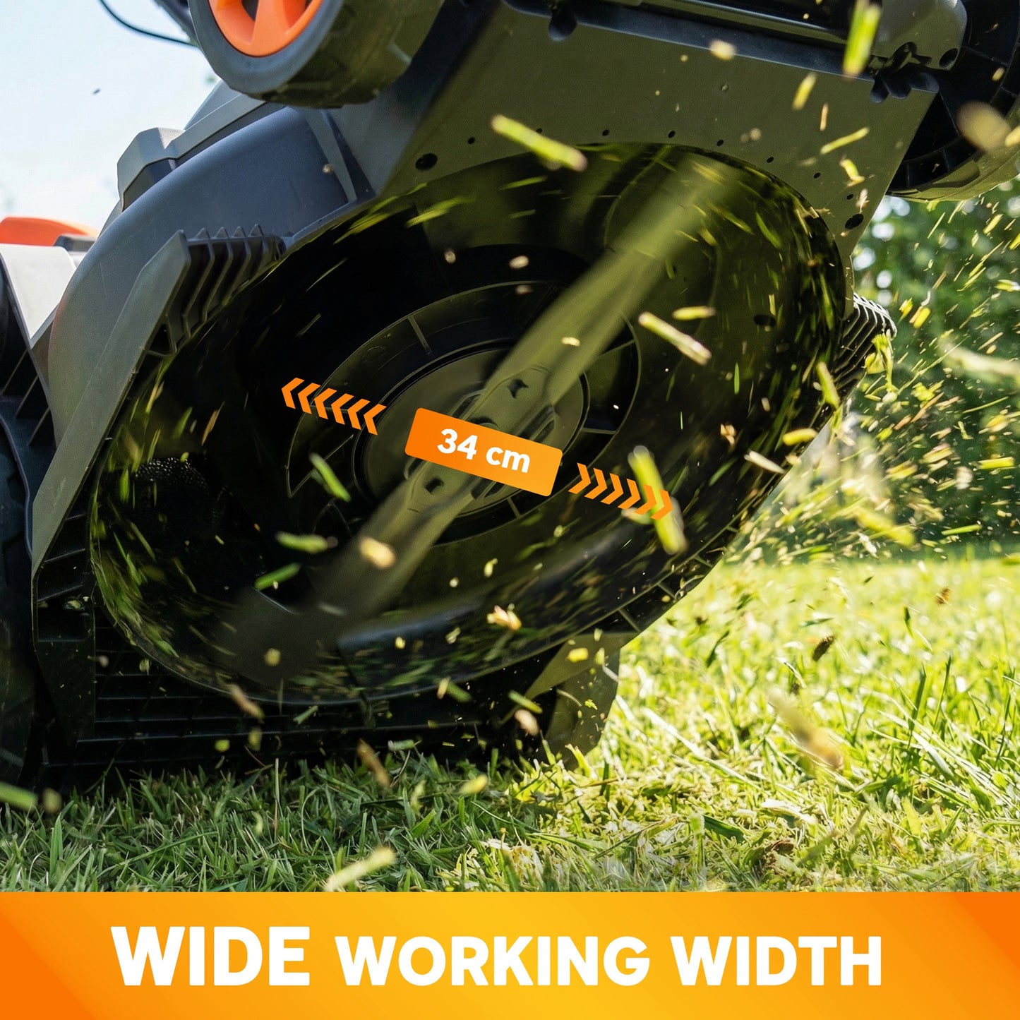 18V Cordless Lawnmower with 2 x 4Ah Batteries