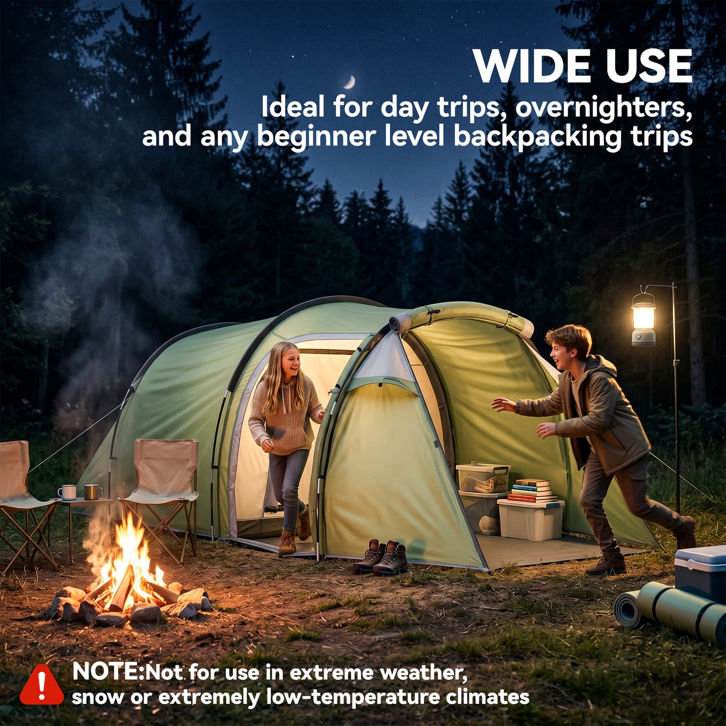 Three-Man, Two-Room Tent