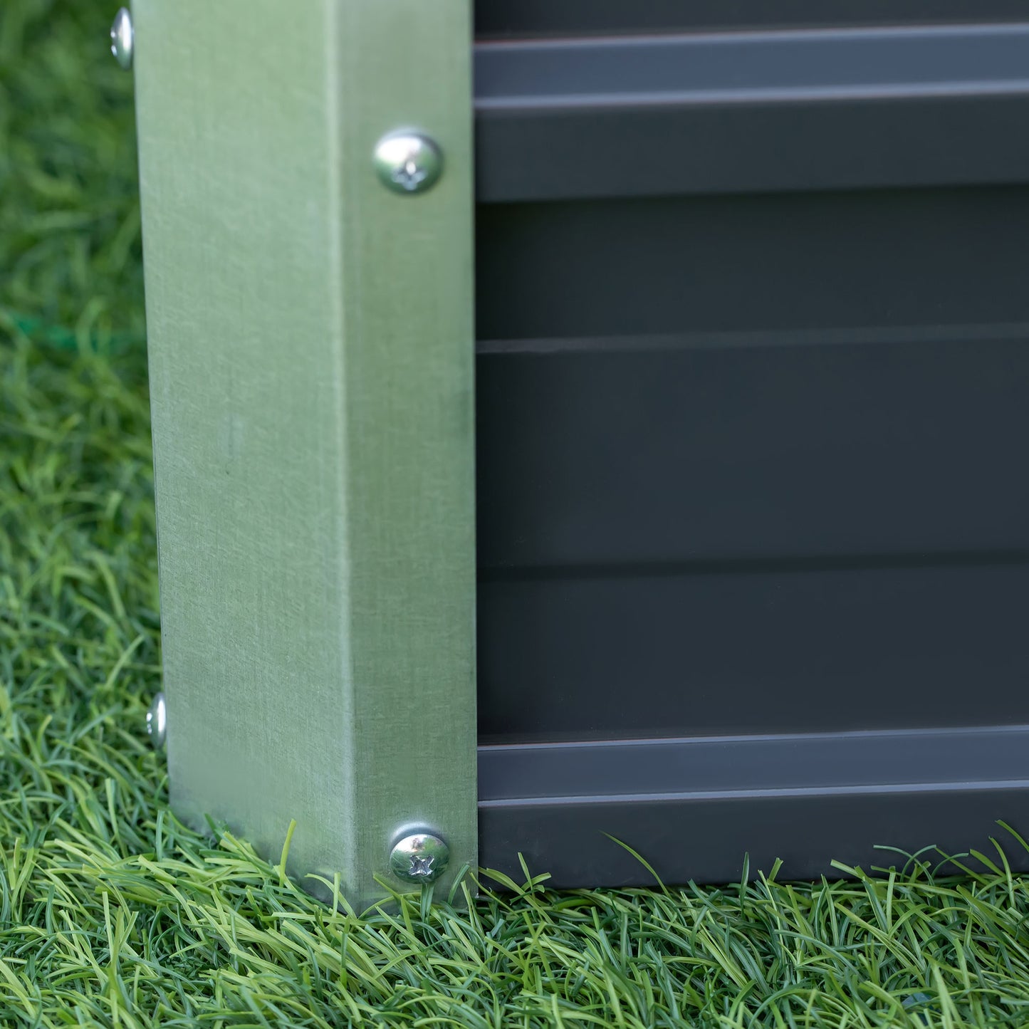108L Raised Garden Bed, Galvanized Steel Elevated Planter Box w/
