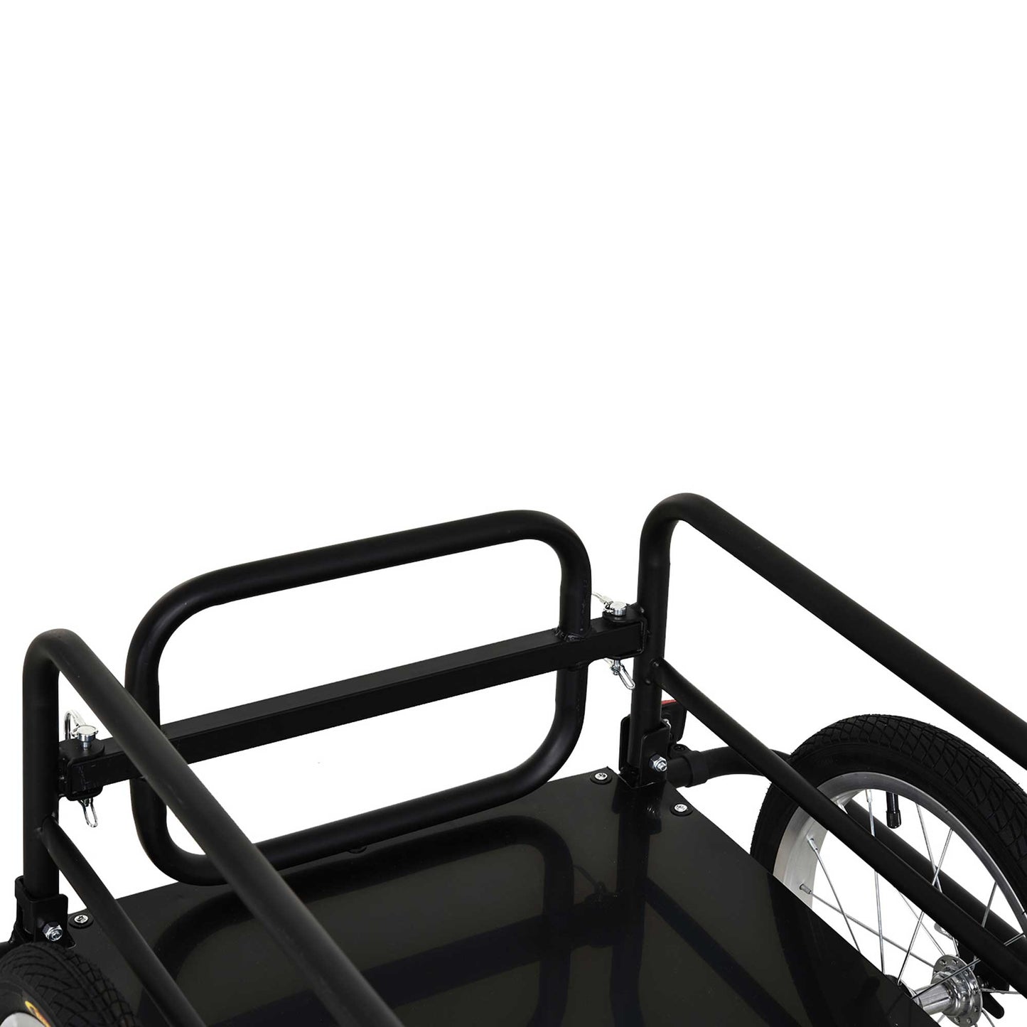 Bike Cargo Trailer in Steel Frame Extra Bicycle Storage Carrier
