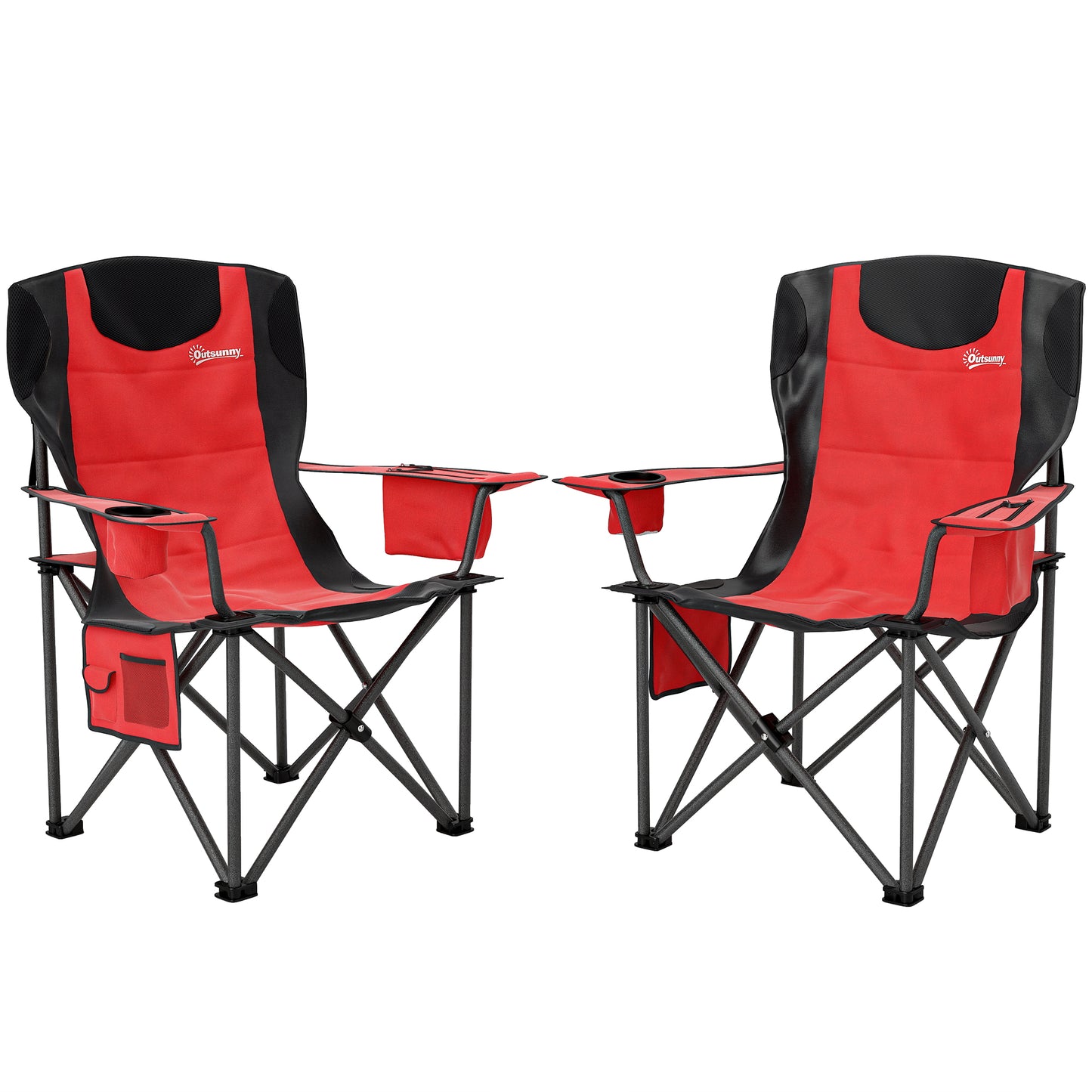Set of 2 Folding Camping Chairs
