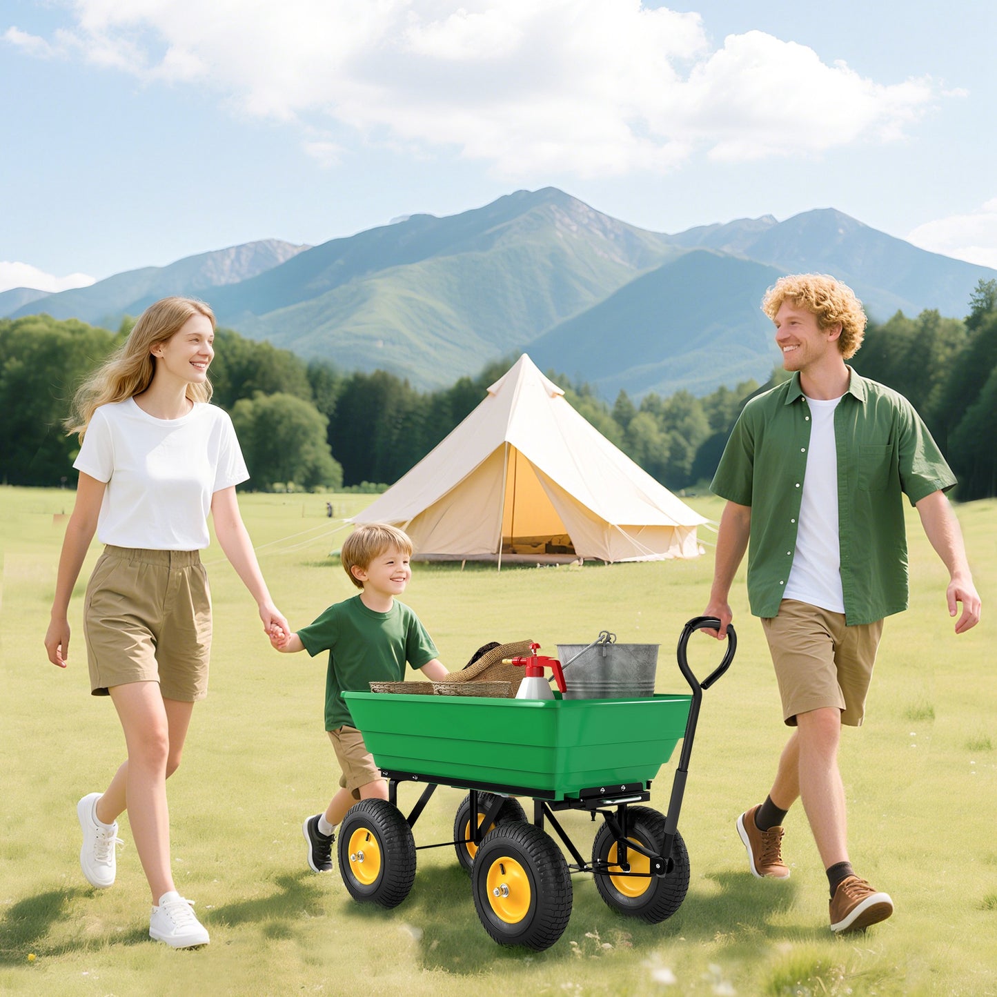 75 Litre Large Garden Cart