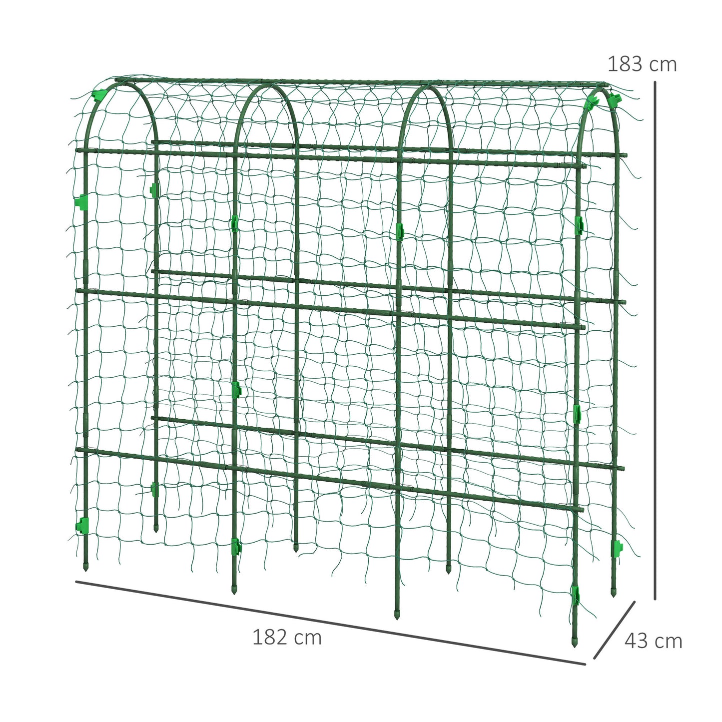 183 cm Tall Metal Garden Trellis