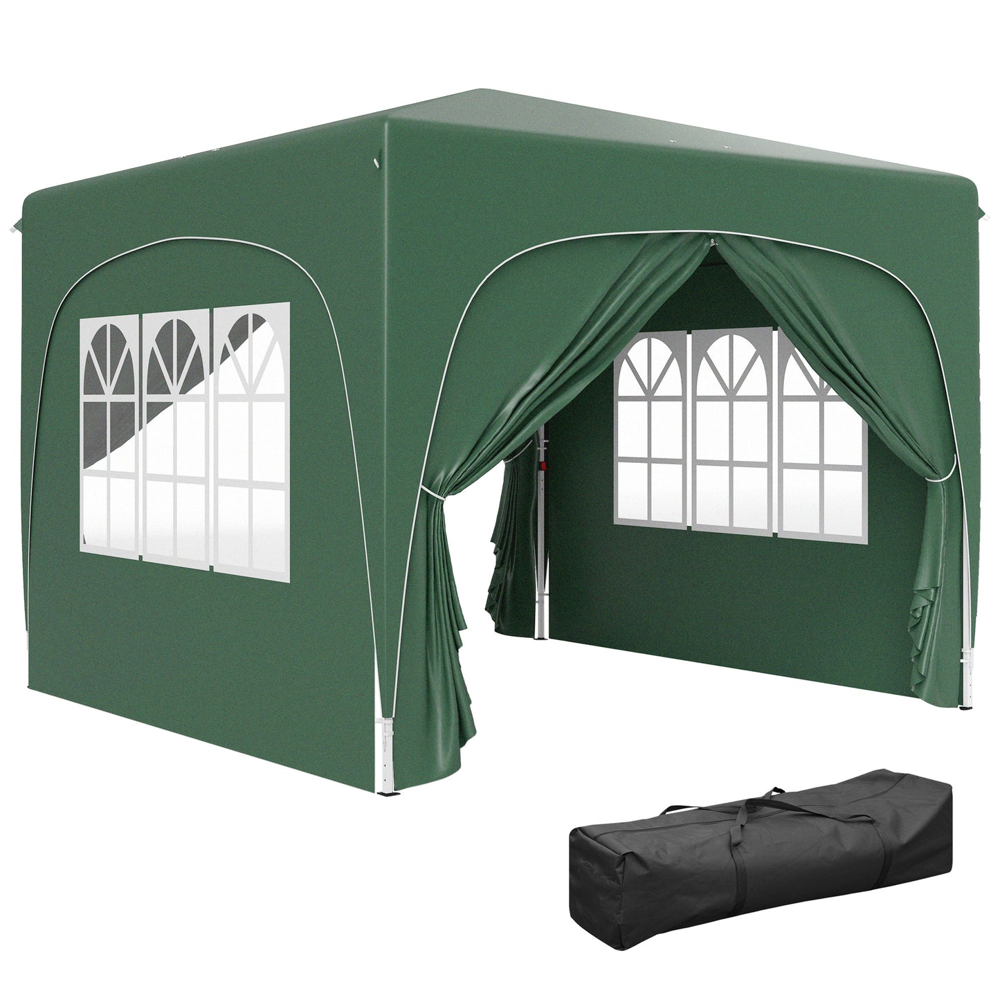 3 x 3m Pop-Up Gazebo Shelter, with Accessories