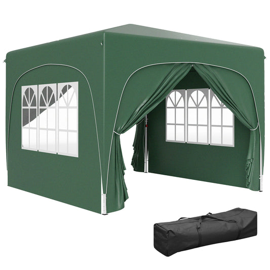 3 x 3m Pop-Up Gazebo Shelter, with Accessories