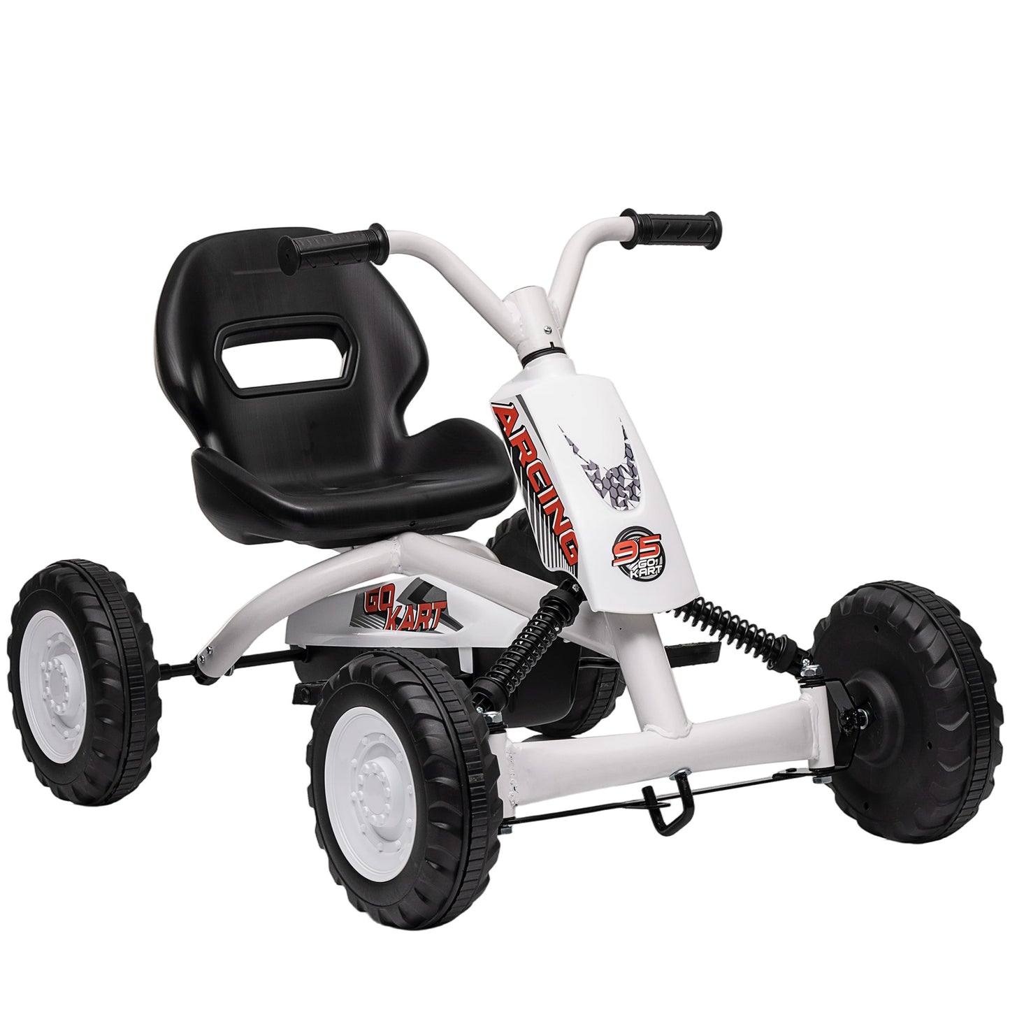 Kids Pedal Go Kart with Steel Frame, Sporty Design, for Ages 2-5 Years