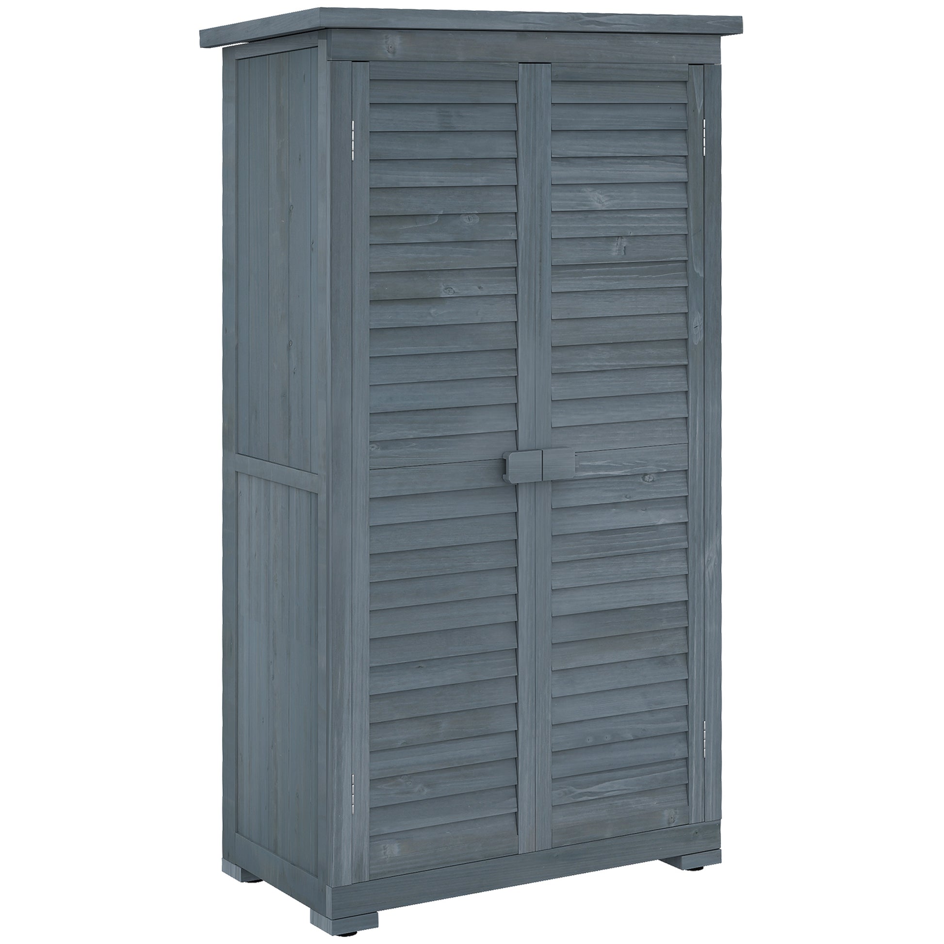39.5 x 79cm Fir Wood Garden Shed