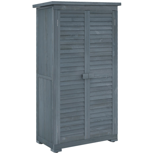 39.5 x 79cm Fir Wood Garden Shed