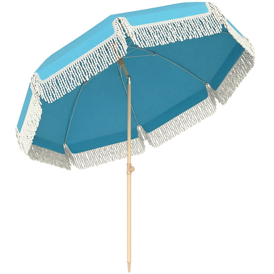 1.7 m Beach Umbrella with Sand Anchor (1)