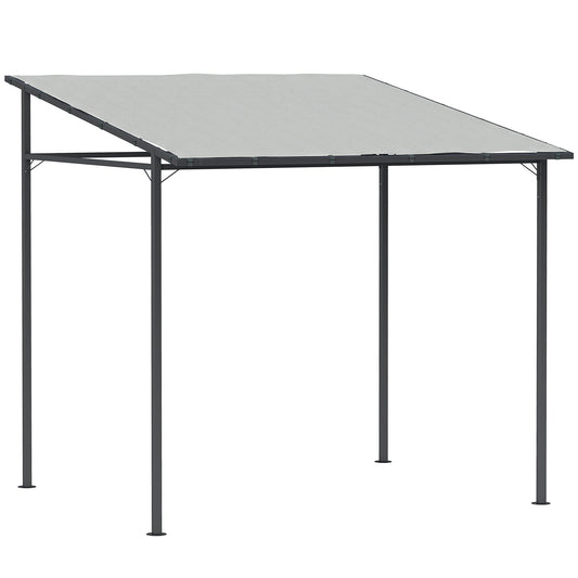 2.4 x 2.4 m Wall Mounted Pergola Gazebo with PA Coating Fabric (1)