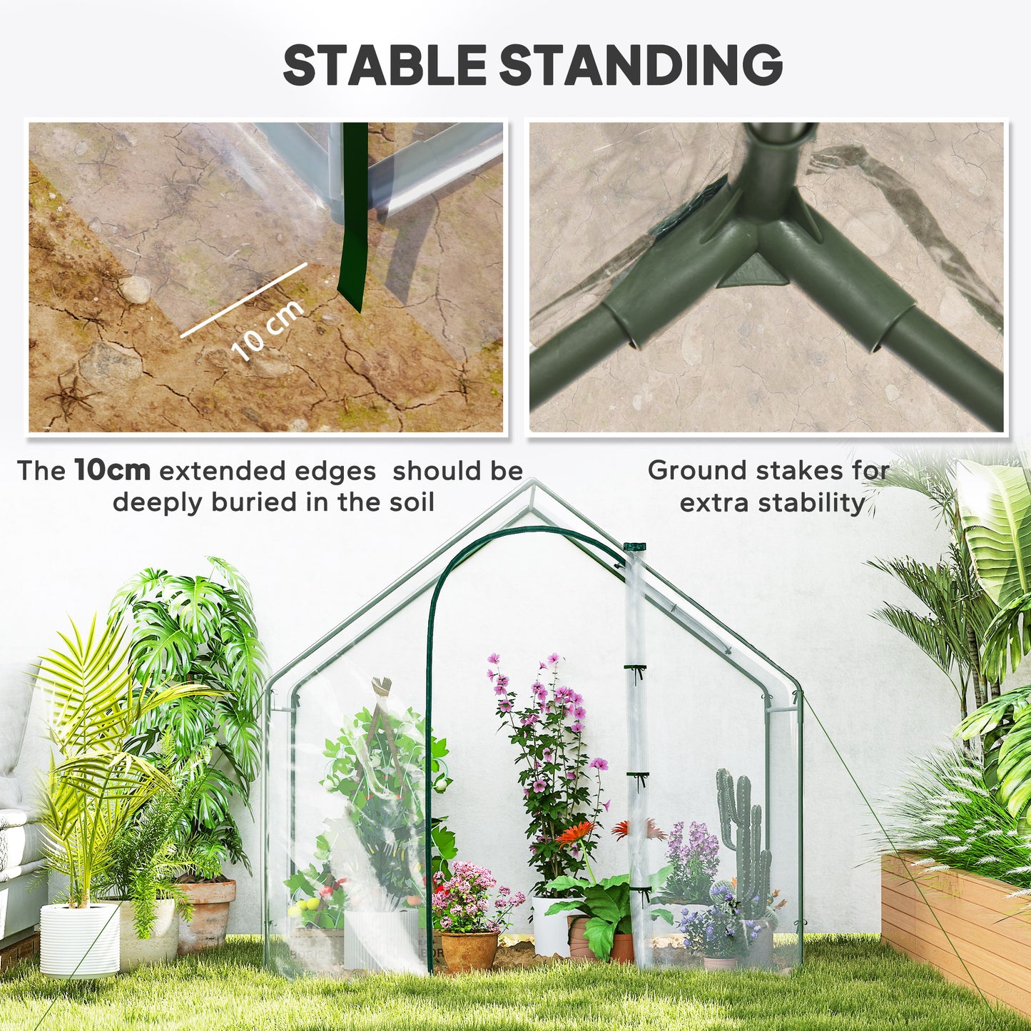 Walk In Tomato Greenhouse Garden Outdoor Mini Greenhouse Flower (1)