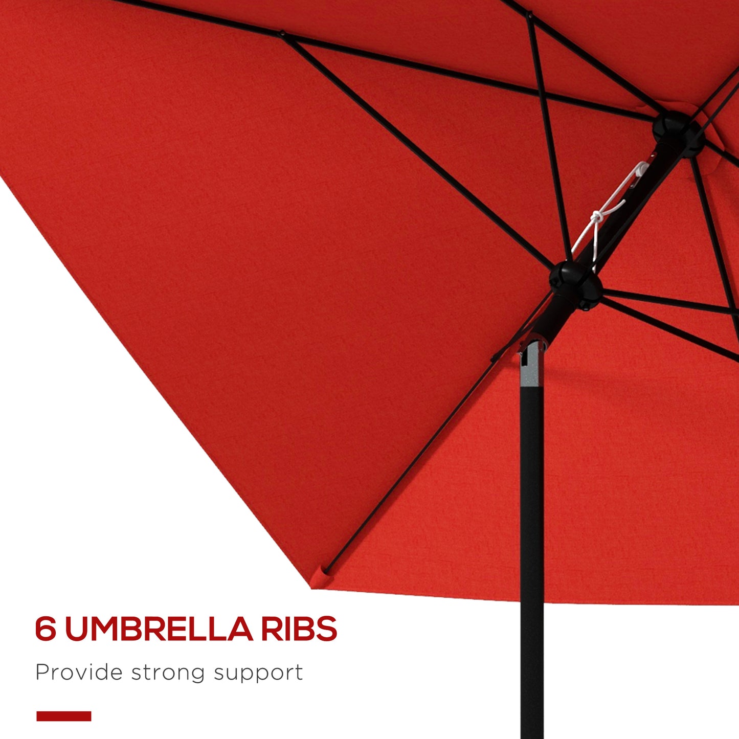 2 x 3 m Rectangular Parasol Umbrella