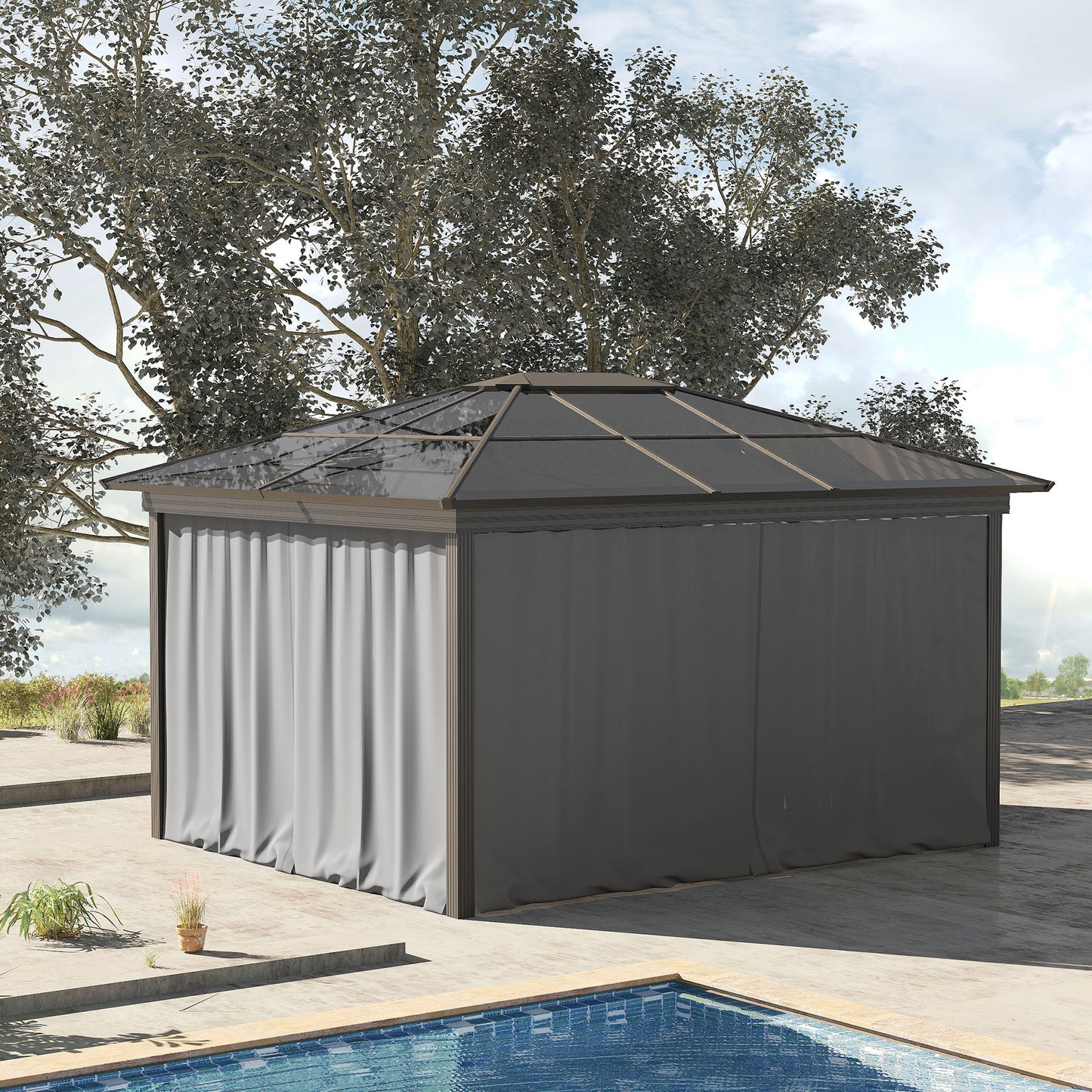 Set of Four 3 x 3m Gazebo Replacement Walls