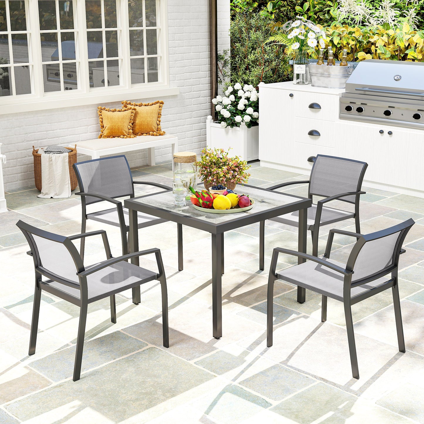 Five-Piece Outdoor Garden Dining Set
