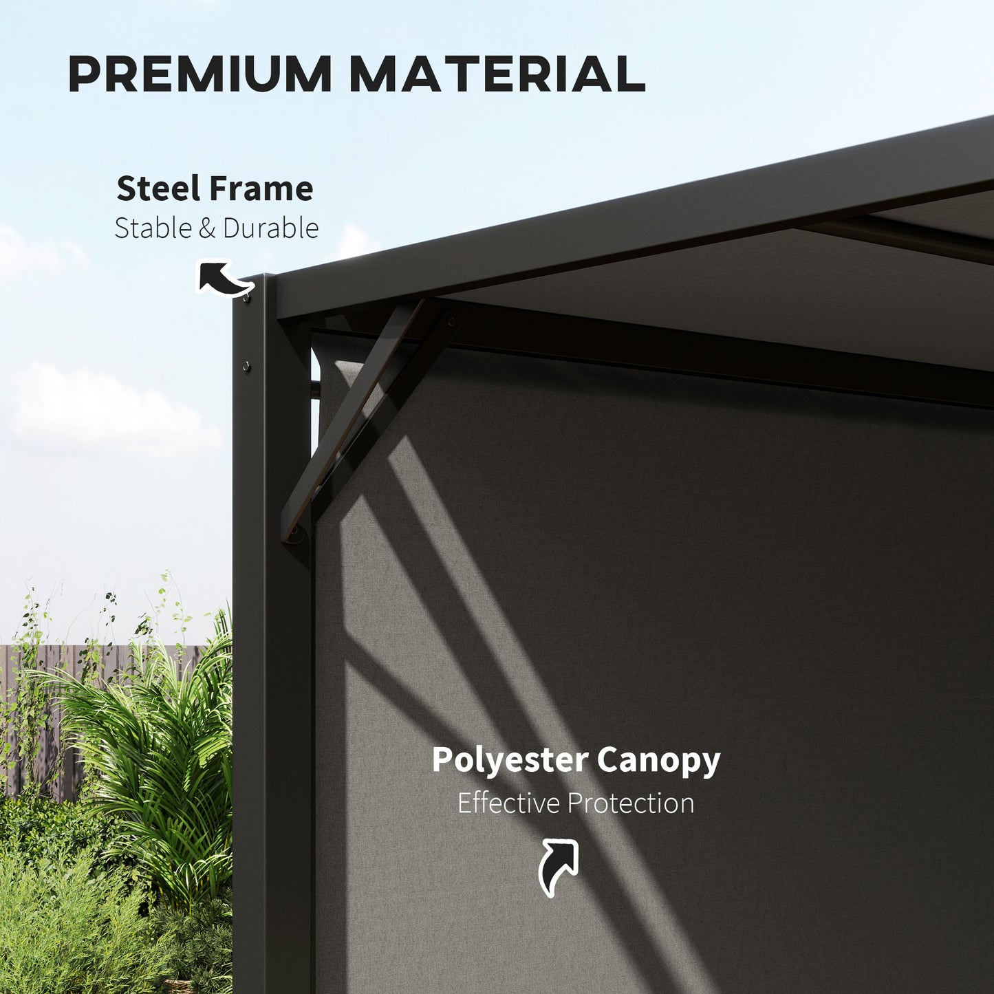 3 X 3 Meters Pergola with Sliding Roof