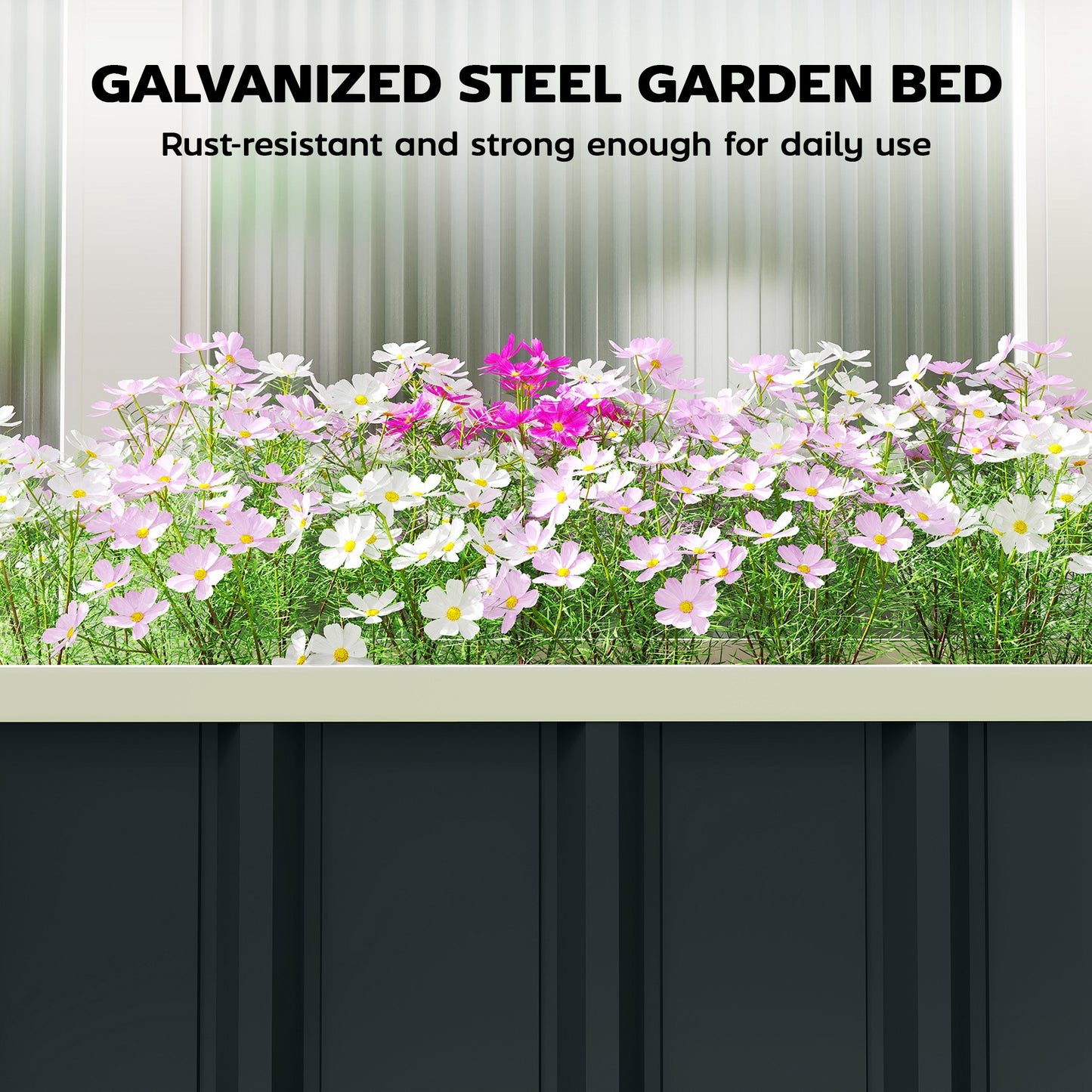 Galvanised Raised Garden Bed (2)