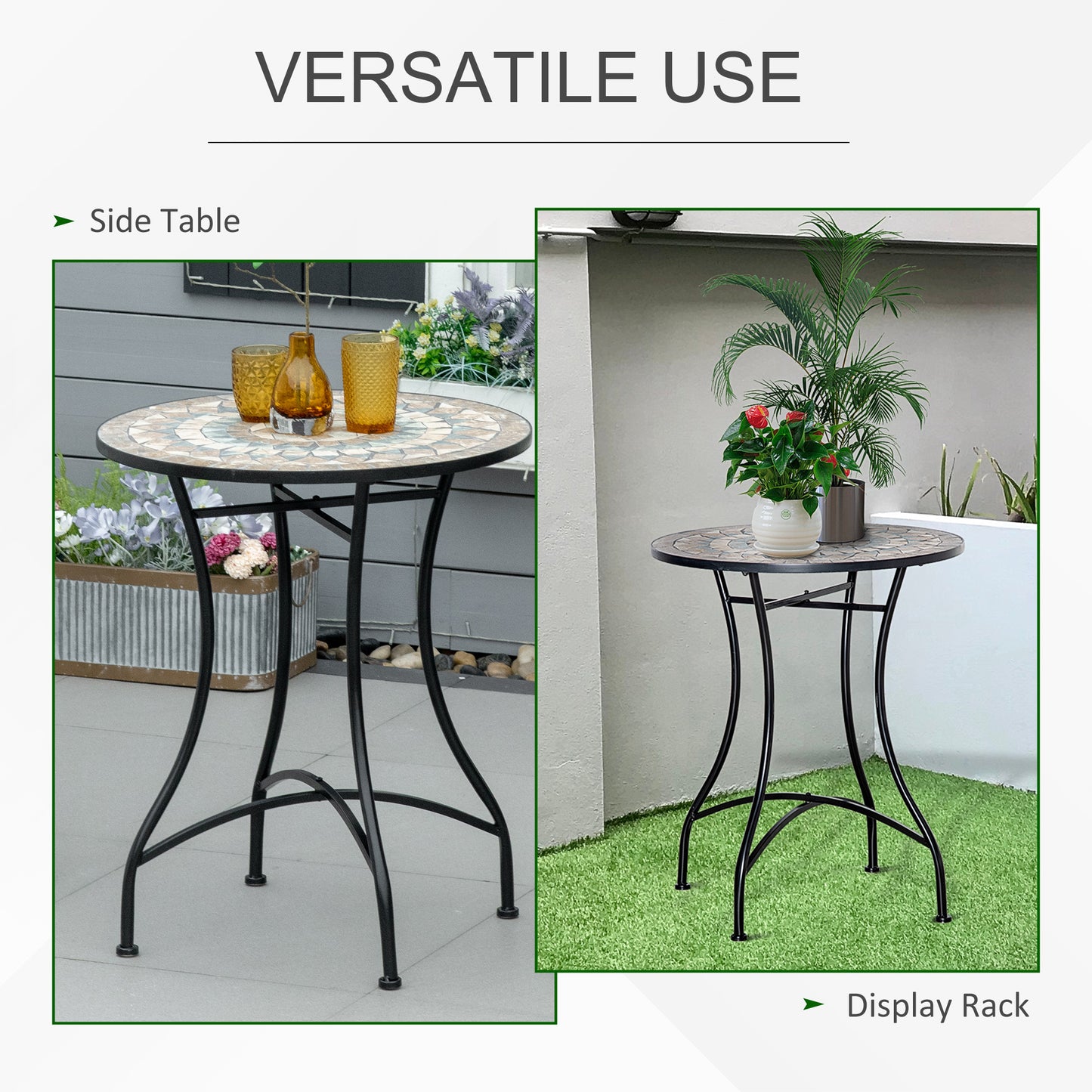 Φ60cm Mosaic Outdoor Patio Table